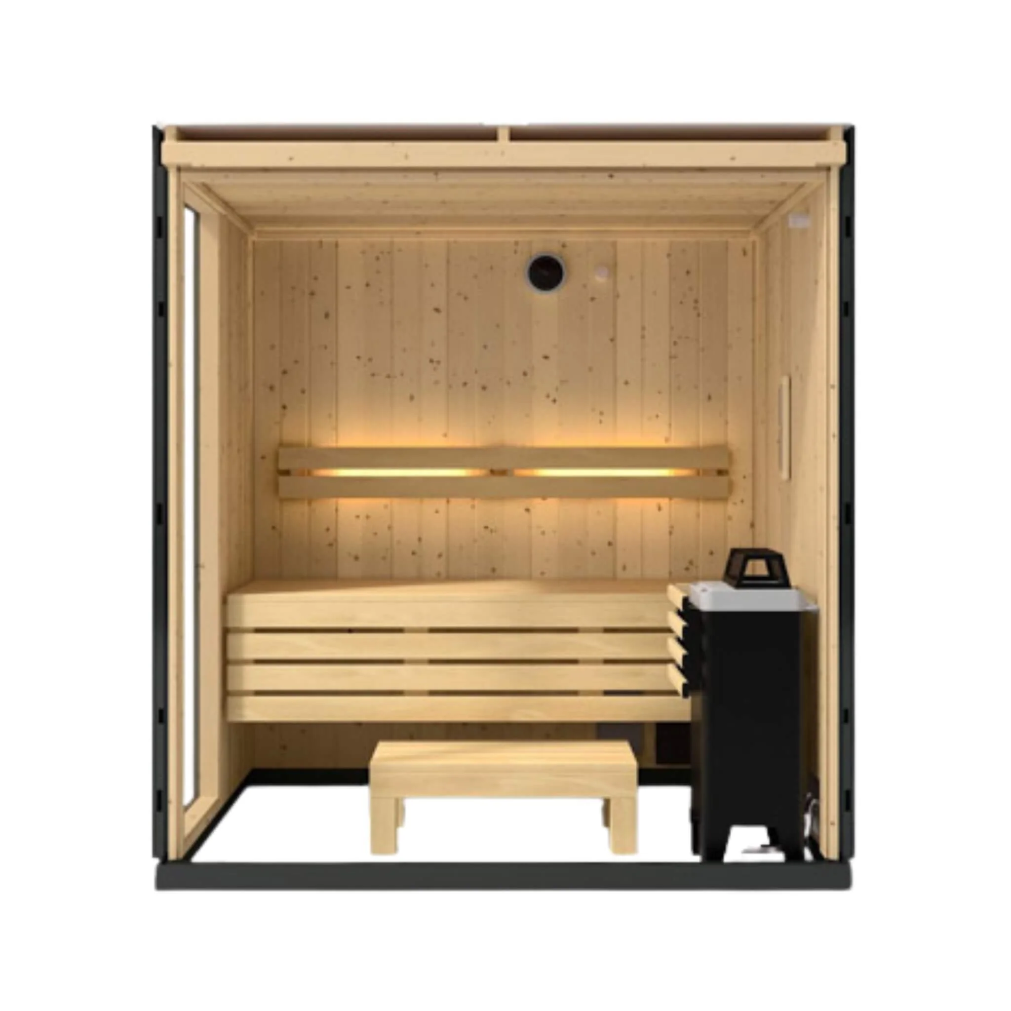 Kohler C1 Indoor Graphite Gray Freestanding Alcove Design Sauna Kit (SAK93182) - Image 11