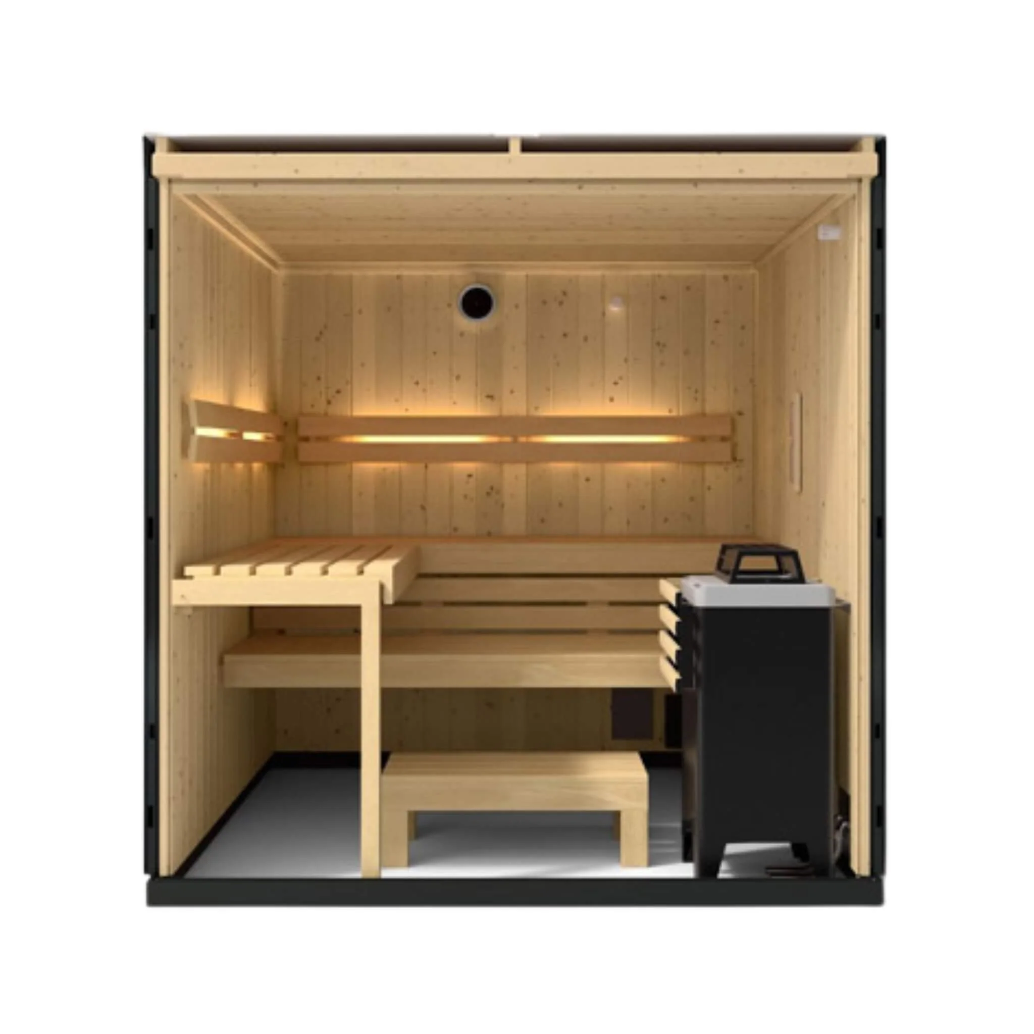 Kohler C1 Indoor Graphite Gray Freestanding Alcove Design Sauna Kit (SAK93182) - Image 12