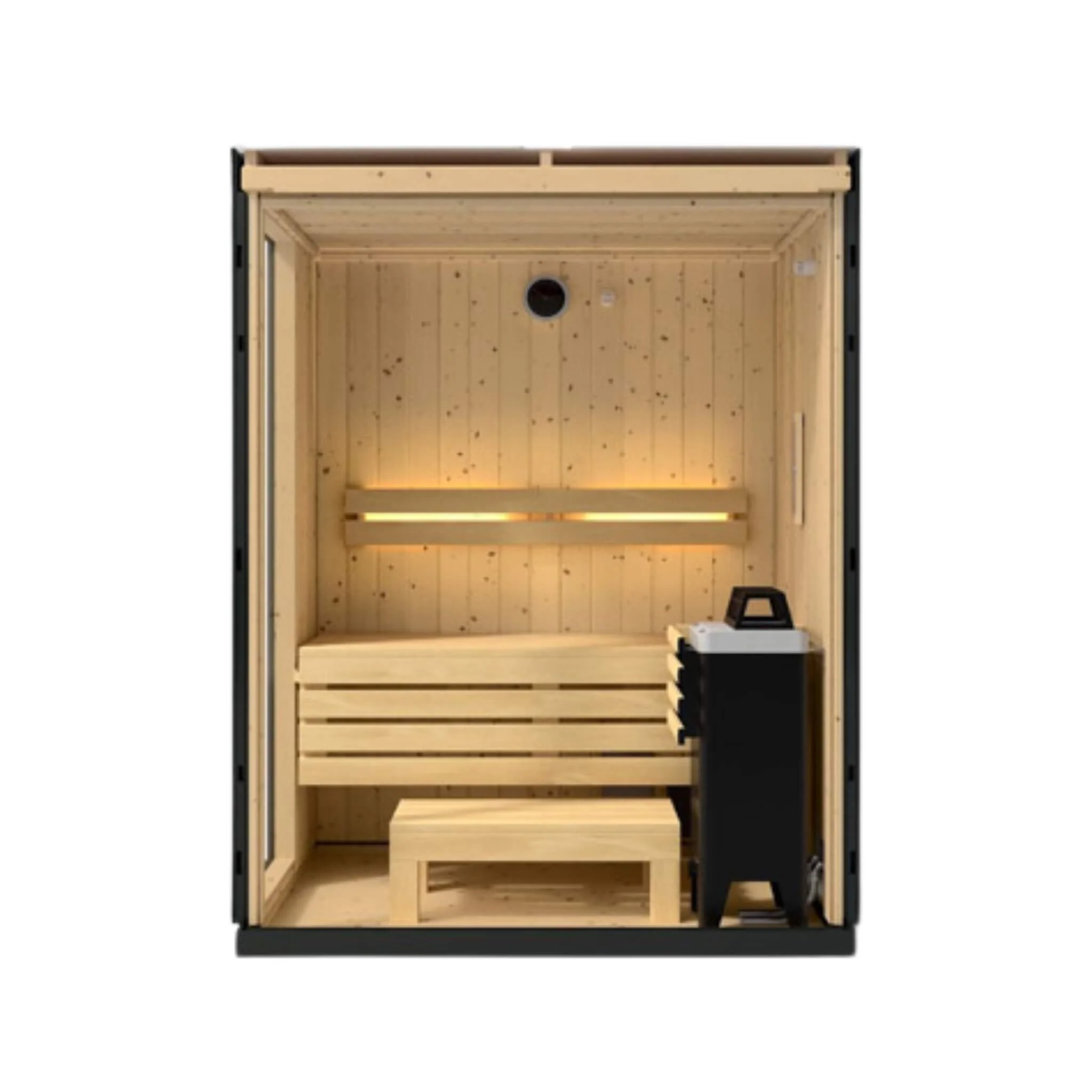 Kohler C1 Indoor Graphite Gray Freestanding Alcove Design Sauna Kit (SAK93182) - Image 3