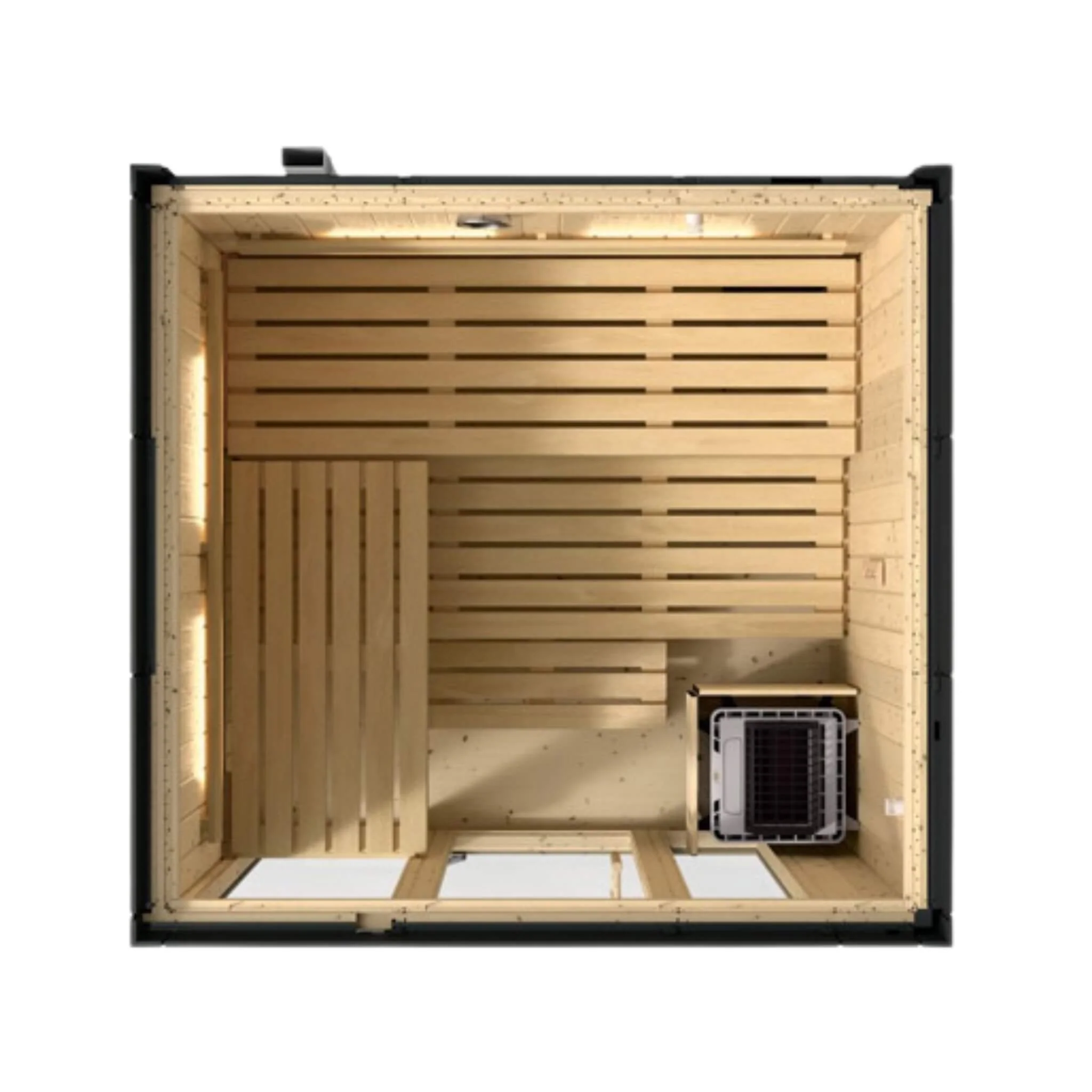Kohler C1 Indoor Graphite Gray Freestanding Alcove Design Sauna Kit (SAK93182) - Image 7