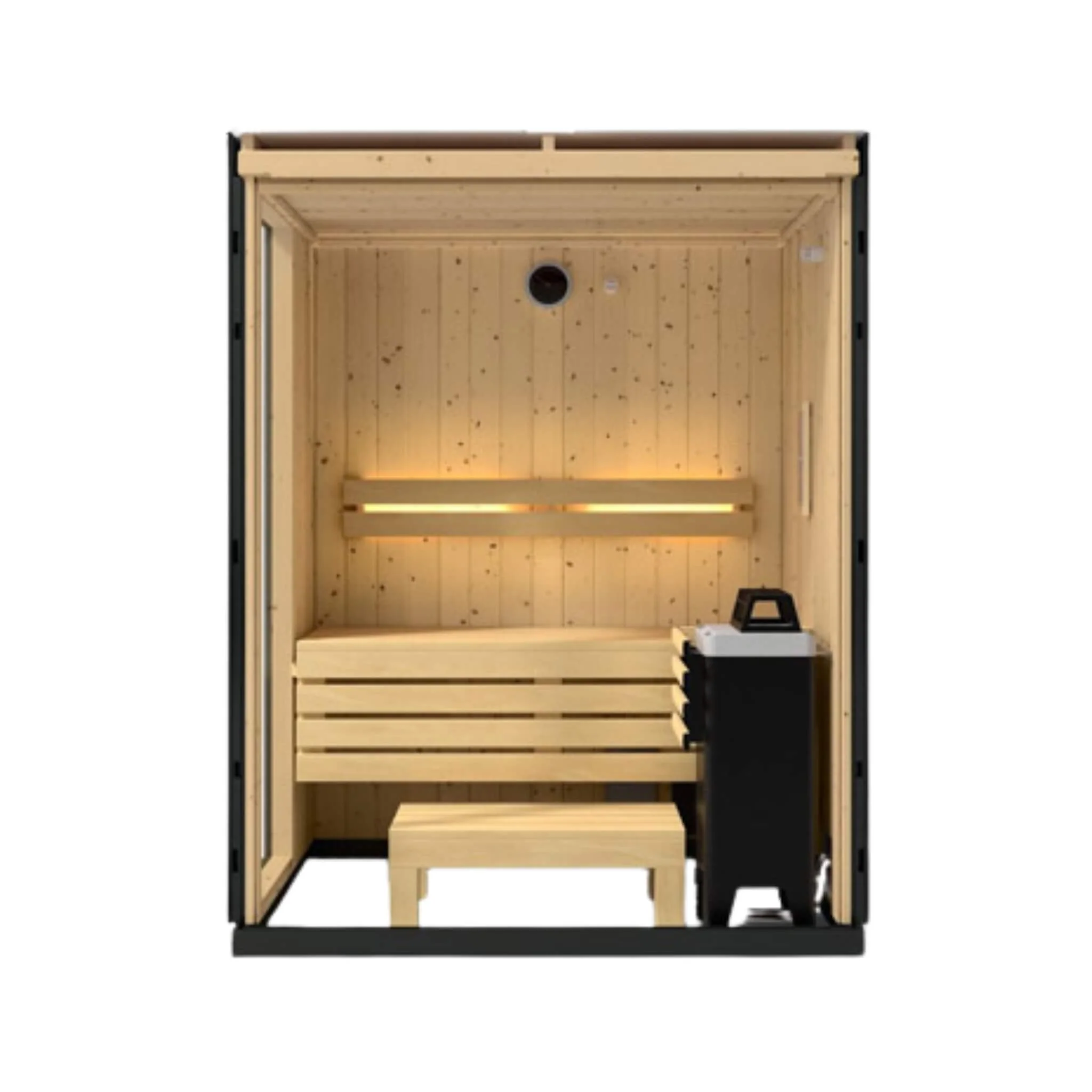 Kohler C1 Indoor Graphite Gray Freestanding Alcove Design Sauna Kit (SAK93182) - Image 9