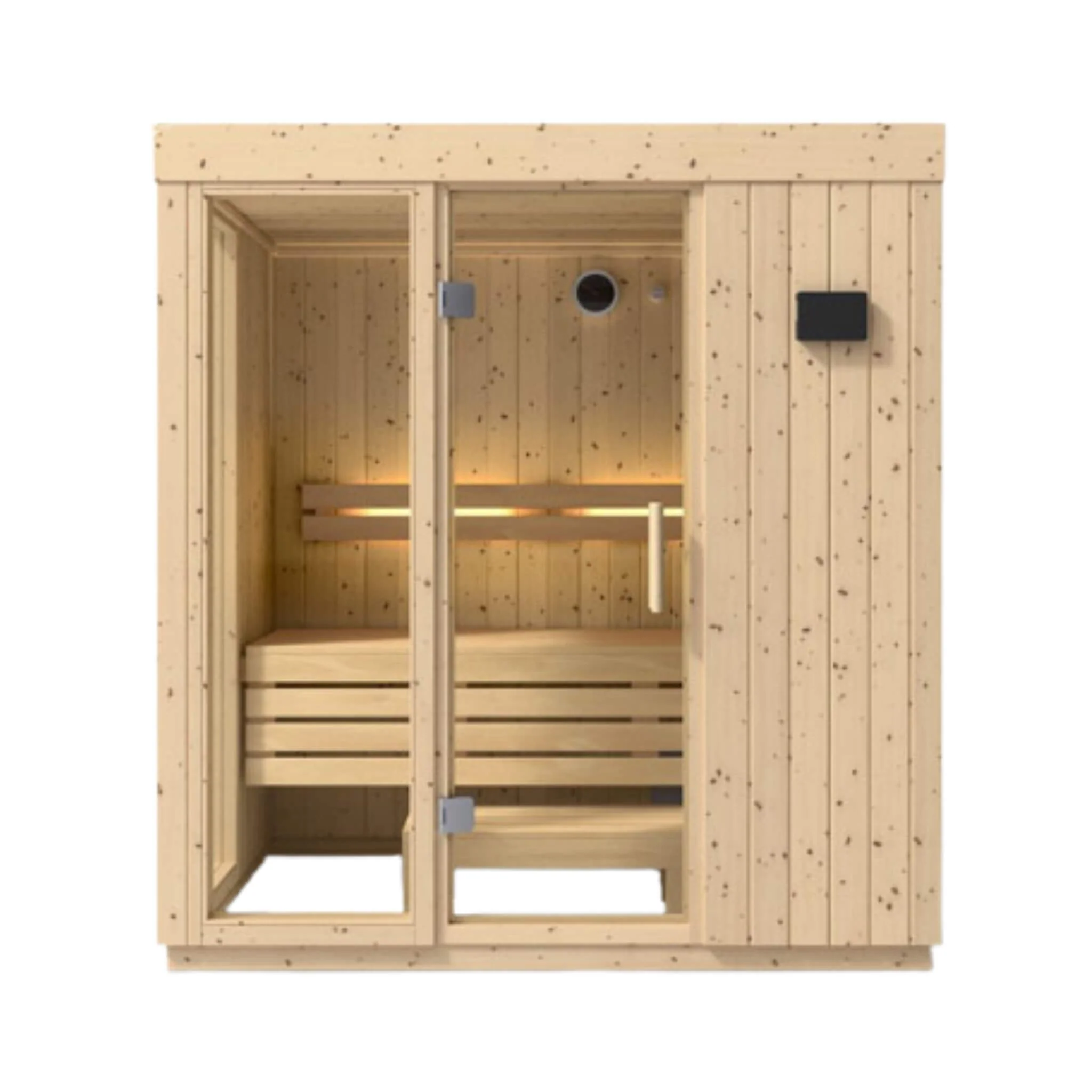 Kohler C1 Luxury Indoor Scandinavian Spruce Home Sauna Kit (SAK60418) - Image 5