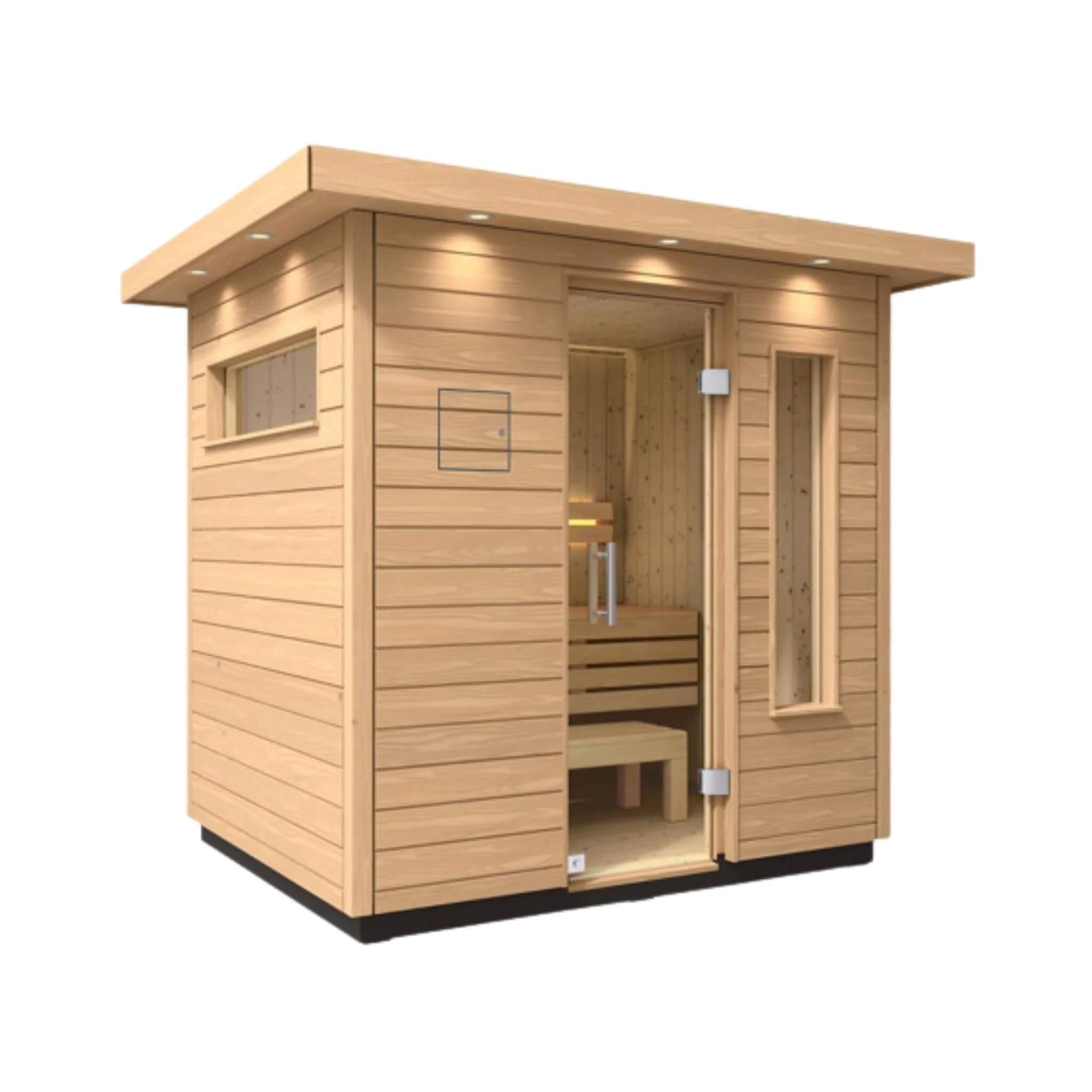 Kohler C2 Outdoor Douglas Fir Scandinavian Spruce Sauna Kit (SAK25973) - Image 3