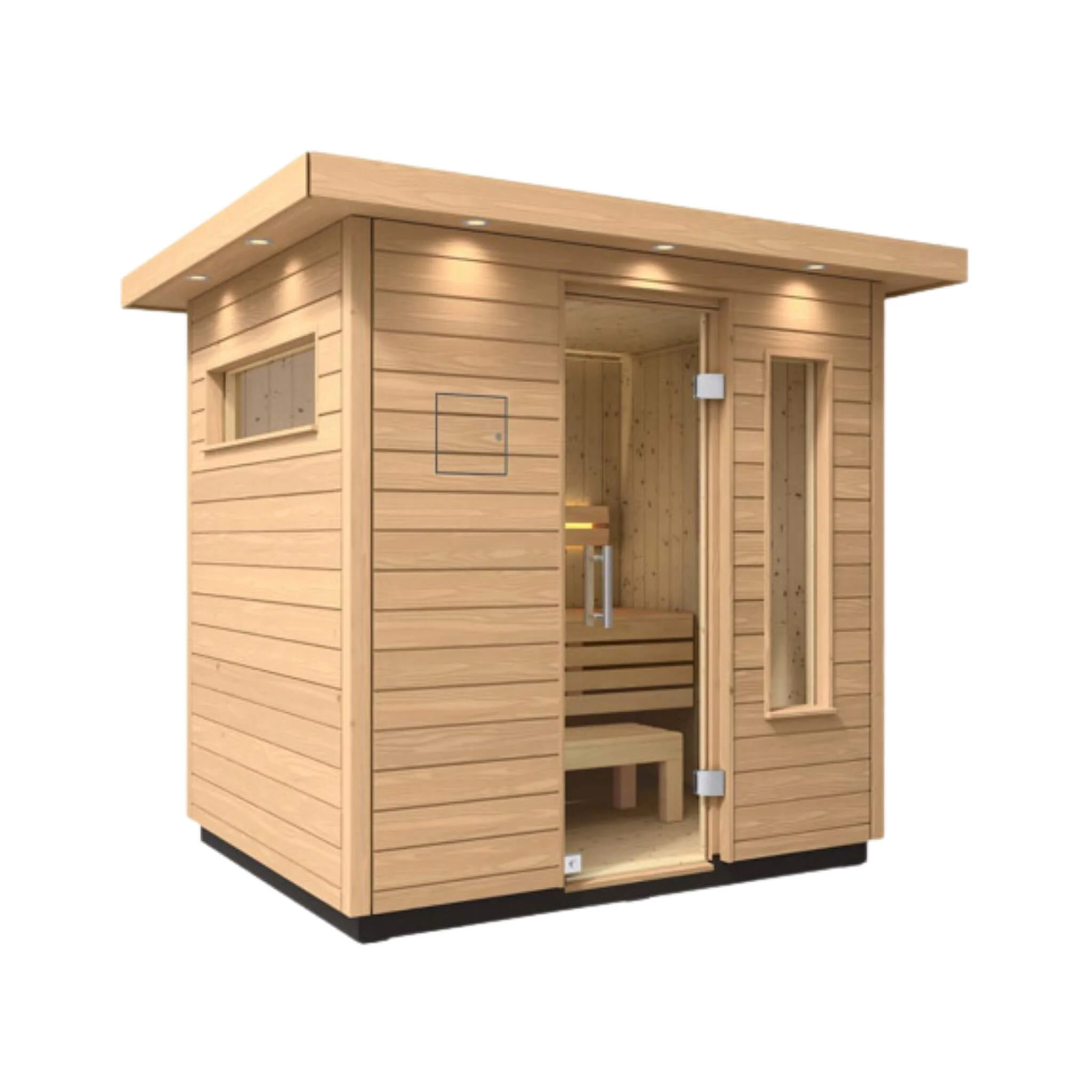Kohler C2 Outdoor Douglas Fir Scandinavian Spruce Sauna Kit (SAK25973) - Image 6