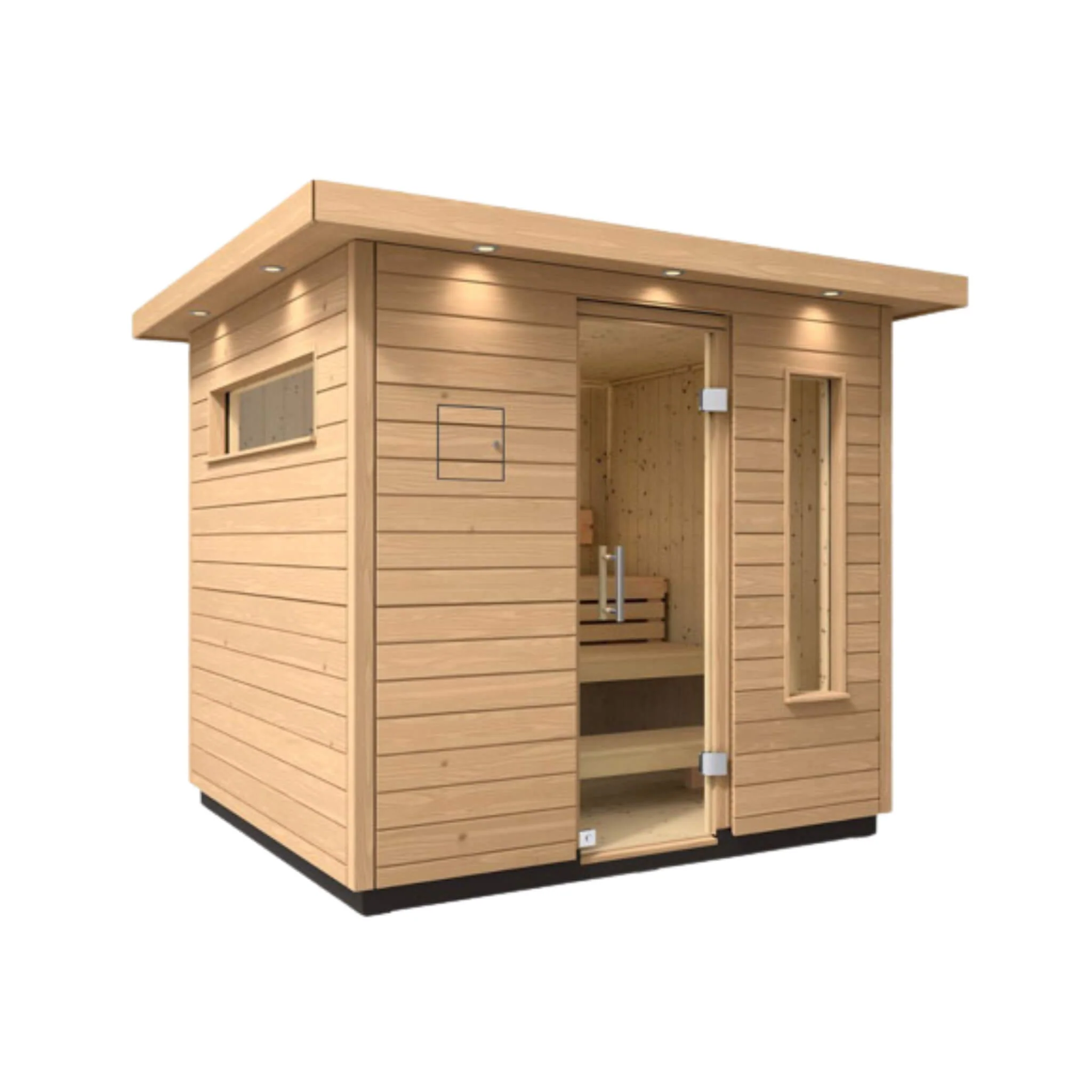 Kohler C2 Outdoor Douglas Fir Scandinavian Spruce Sauna Kit (SAK25973) - Image 7