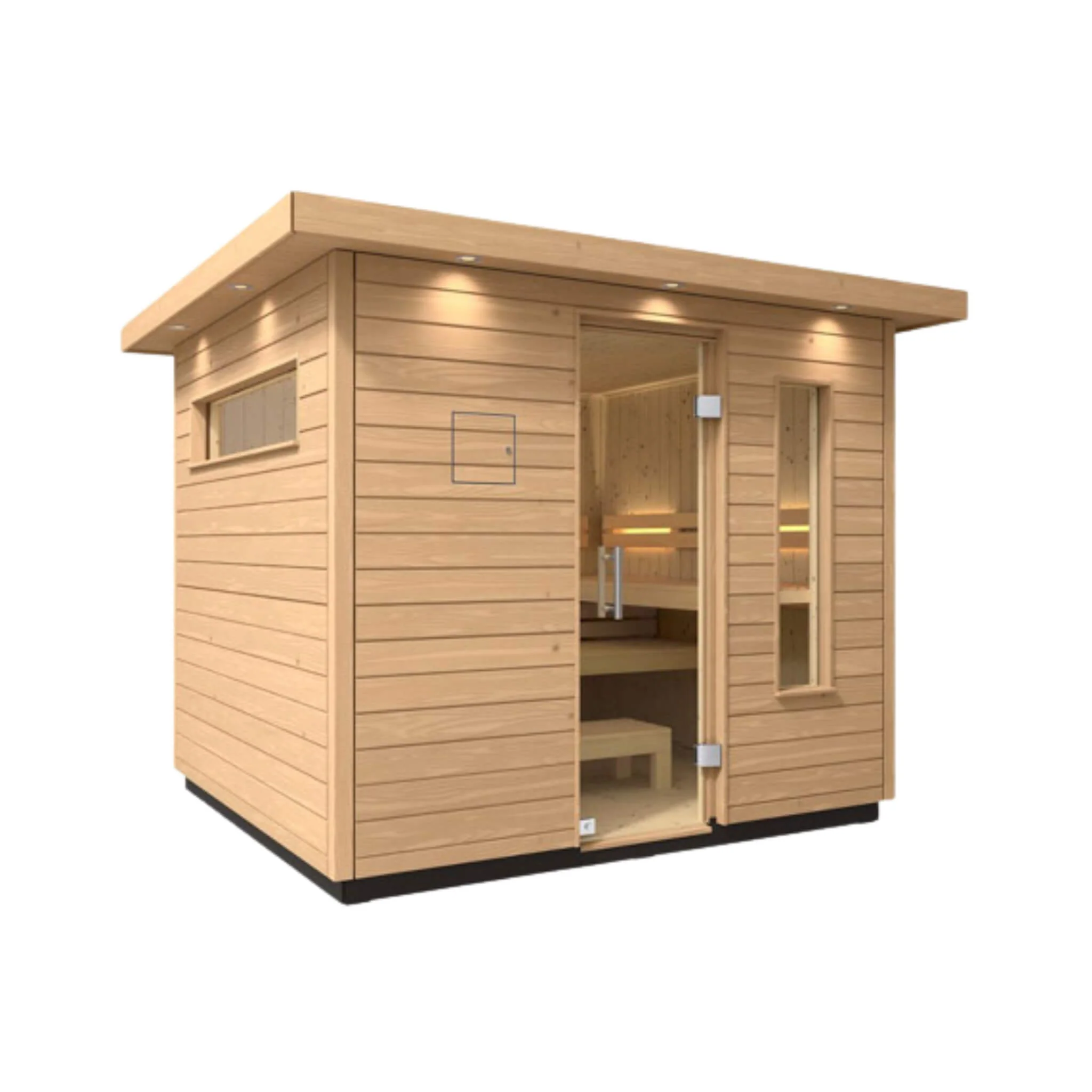 Kohler C2 Outdoor Douglas Fir Scandinavian Spruce Sauna Kit (SAK25973) - Image 8