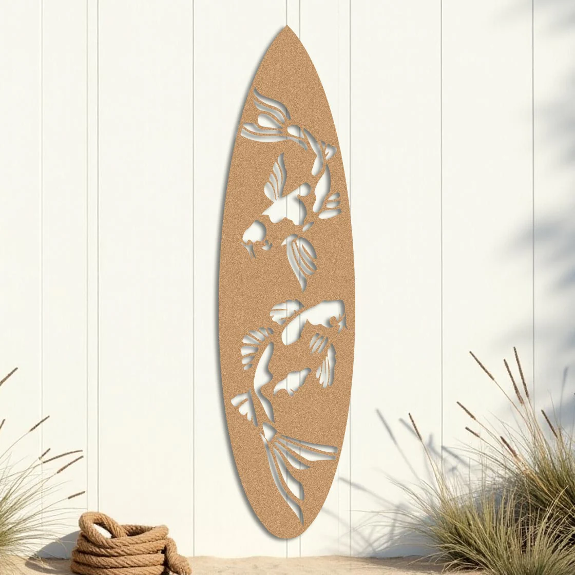 Koi Fish Twice Surfboard Sign - Image 3