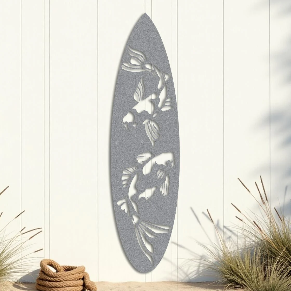 Koi Fish Twice Surfboard Sign - Image 6