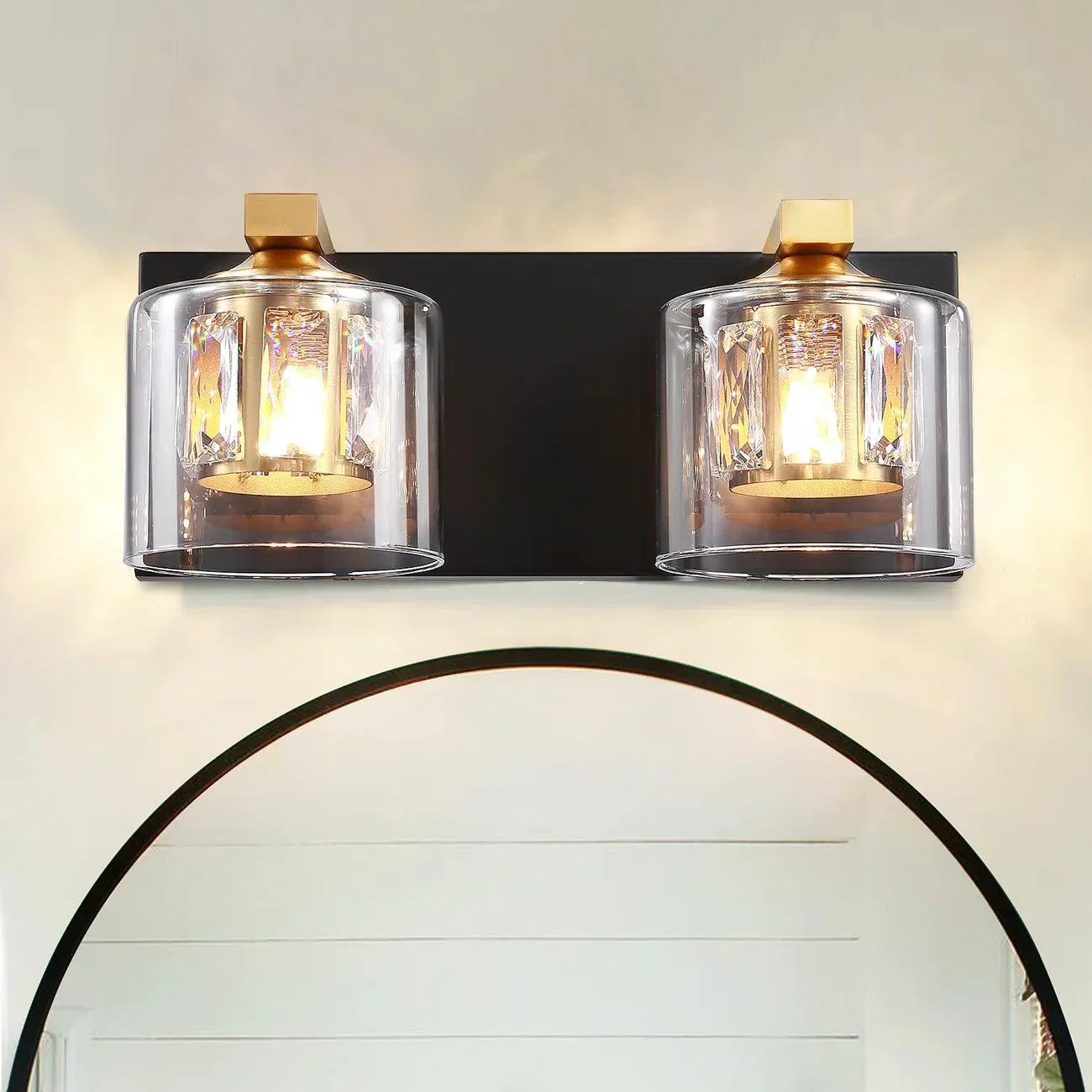Kolt Chrome Modern 2-Light Bathroom Vanity Light - Image 15