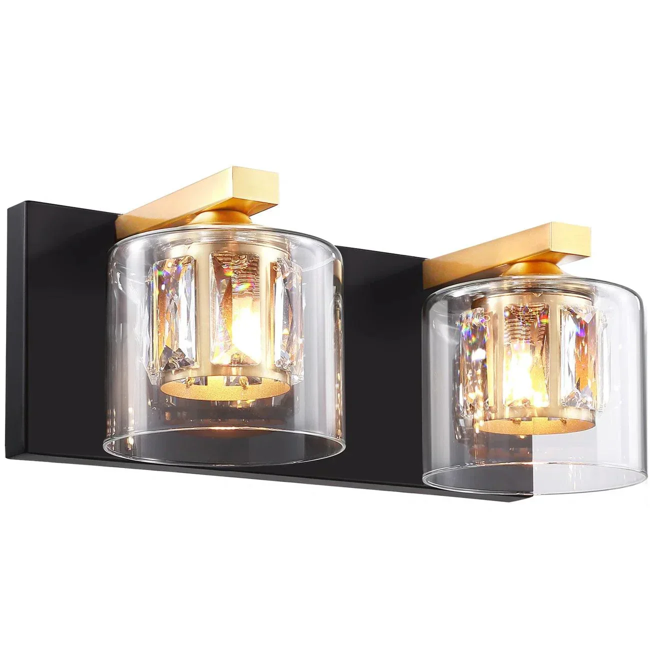 Kolt Chrome Modern 2-Light Bathroom Vanity Light - Image 16
