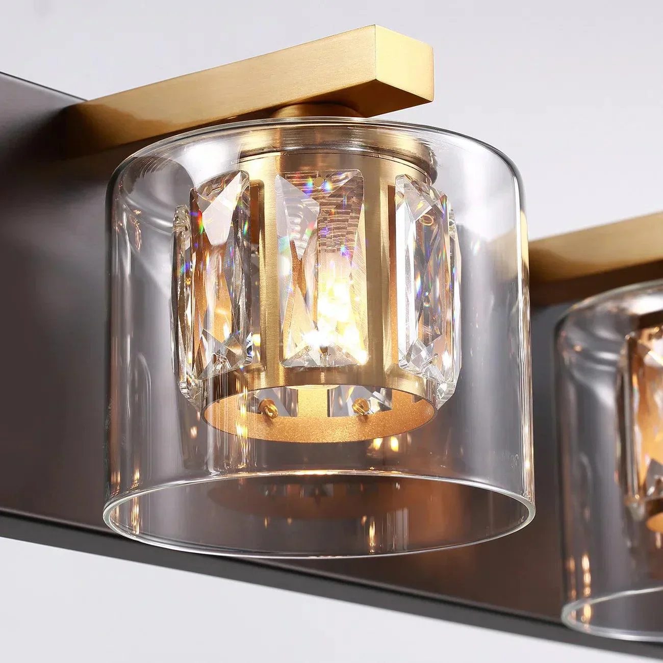 Kolt Chrome Modern 2-Light Bathroom Vanity Light - Image 19