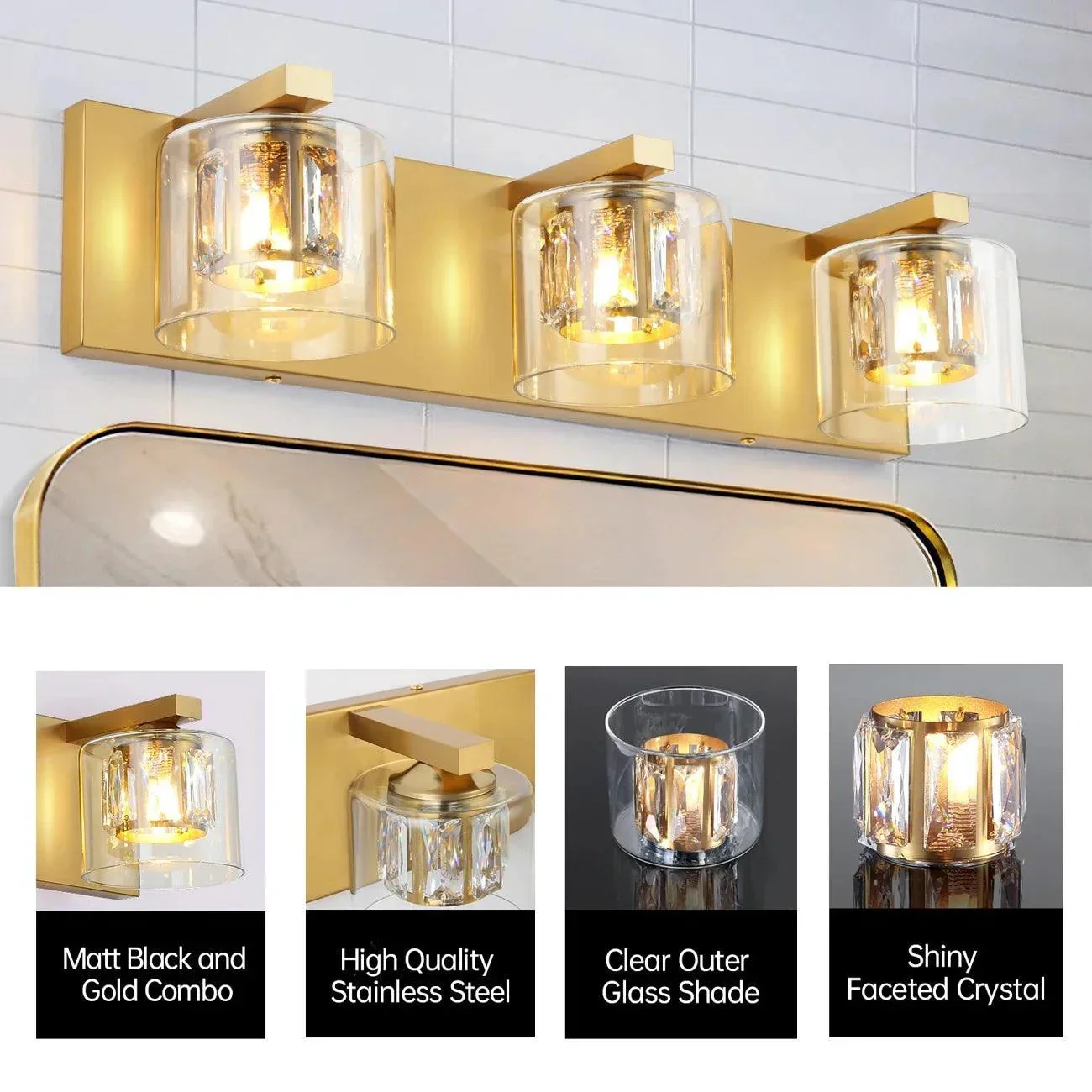 Kolt Modern 3-Light Bathroom Vanity Light - Image 16