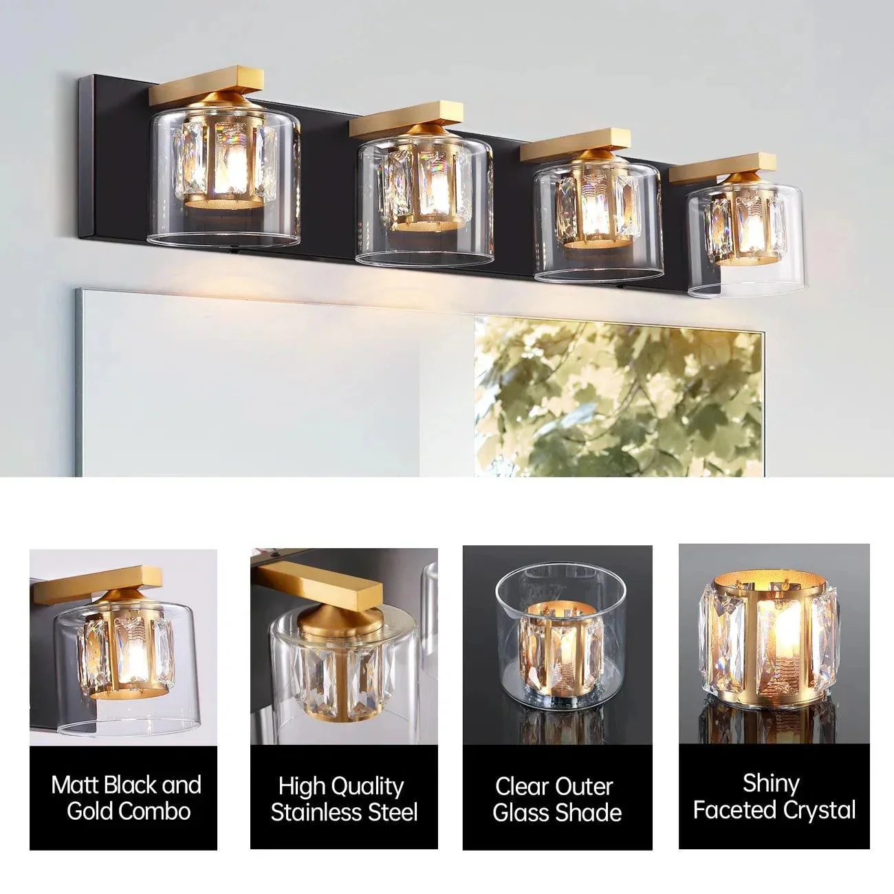 Kolt Modern 4-Light Bathroom Vanity Light - Image 24