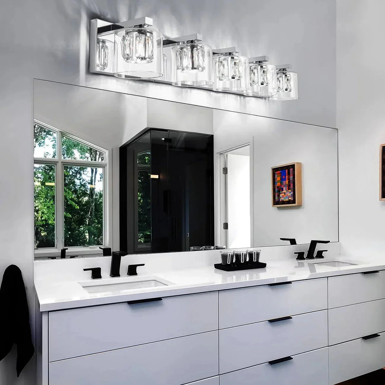 Kolt Modern 5-Light Bathroom Vanity Light - Image 2