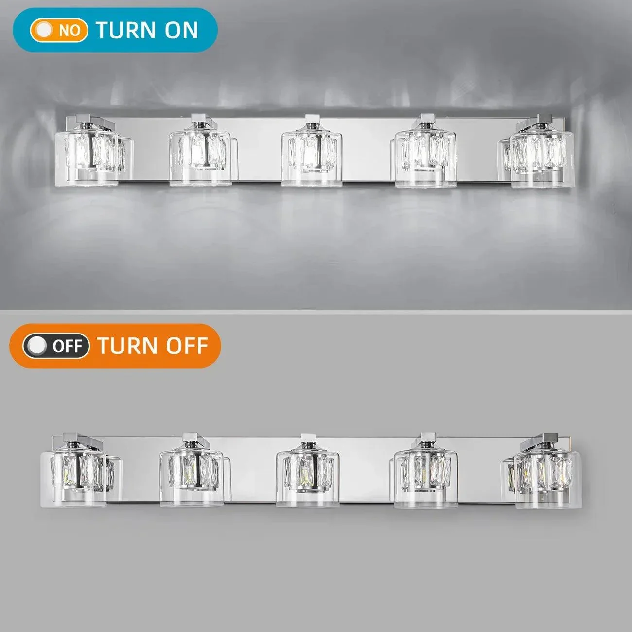 Kolt Modern 5-Light Bathroom Vanity Light - Image 6