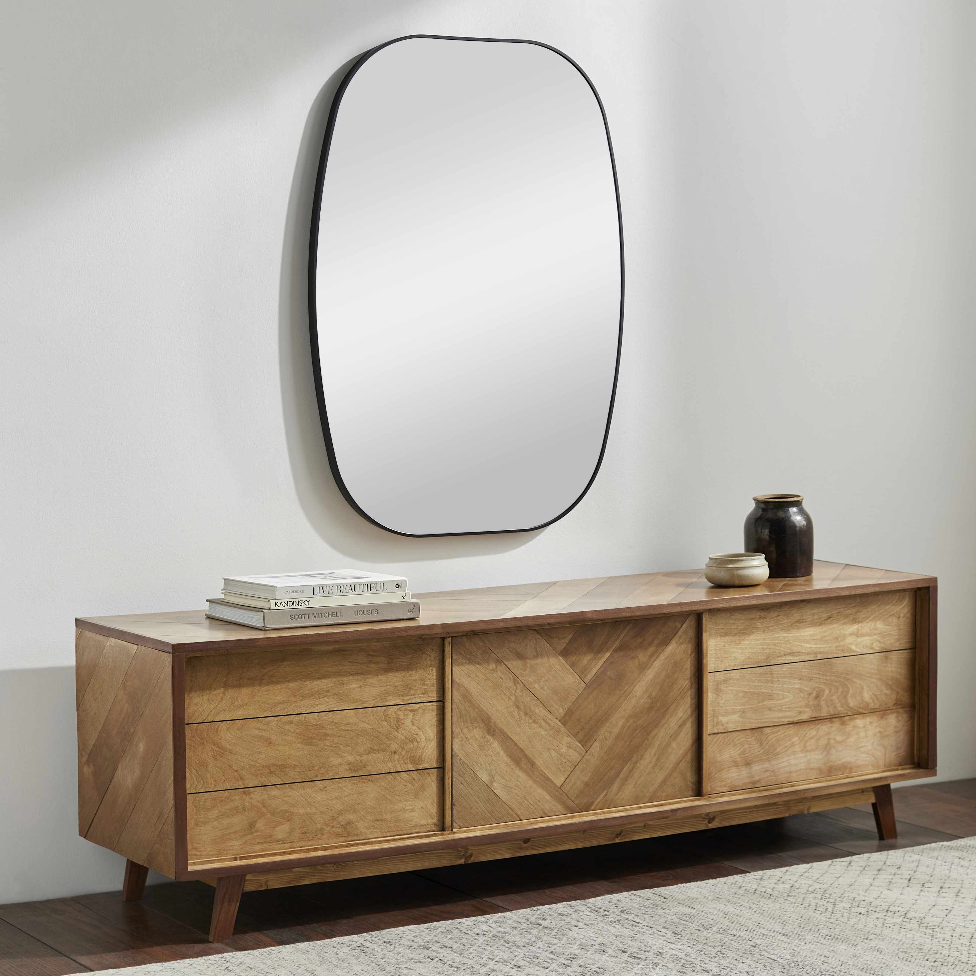 Kopparberg Black Gold Frame Round Mirror - Image 10