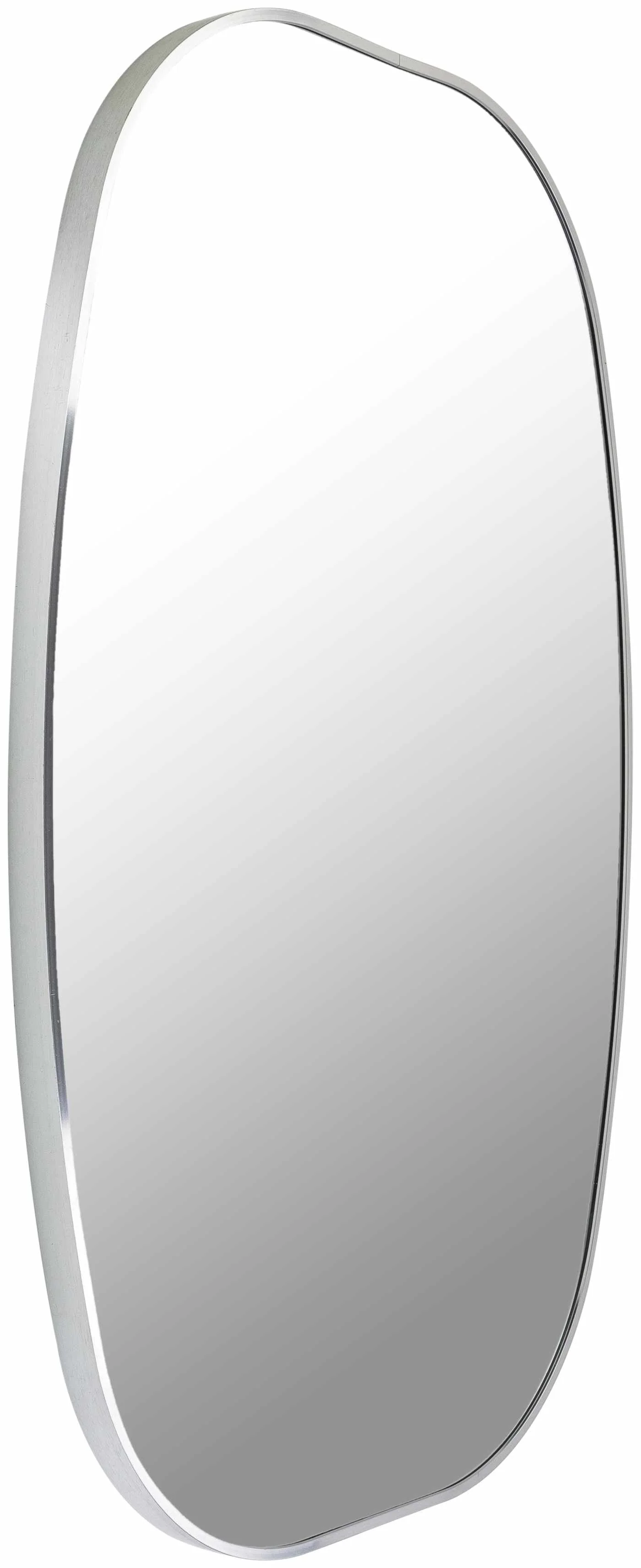 Kopparberg Metallic Silver Gold Frame Round Mirror - Image 4