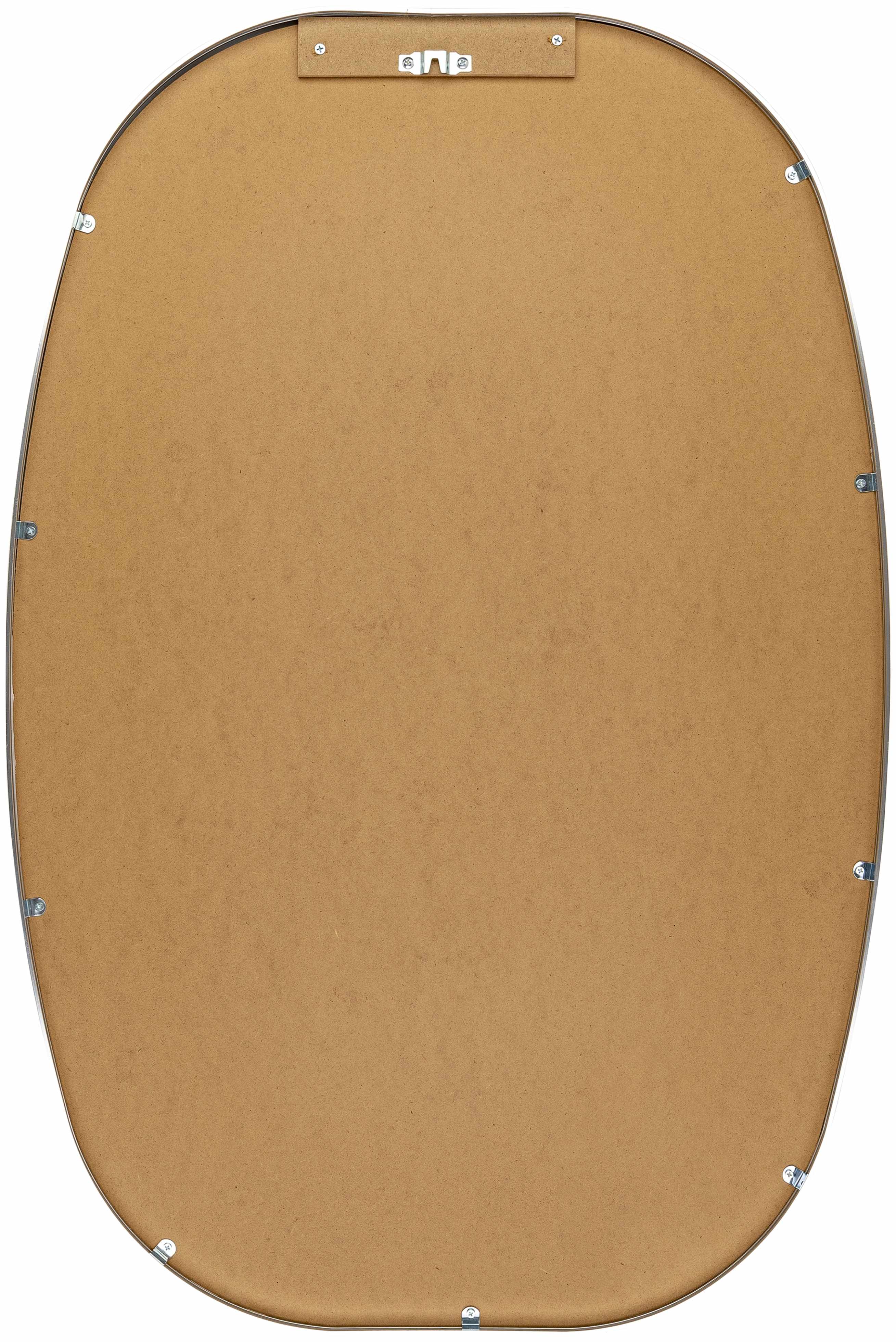 Kopparberg Metallic Silver Gold Frame Round Mirror - Image 6