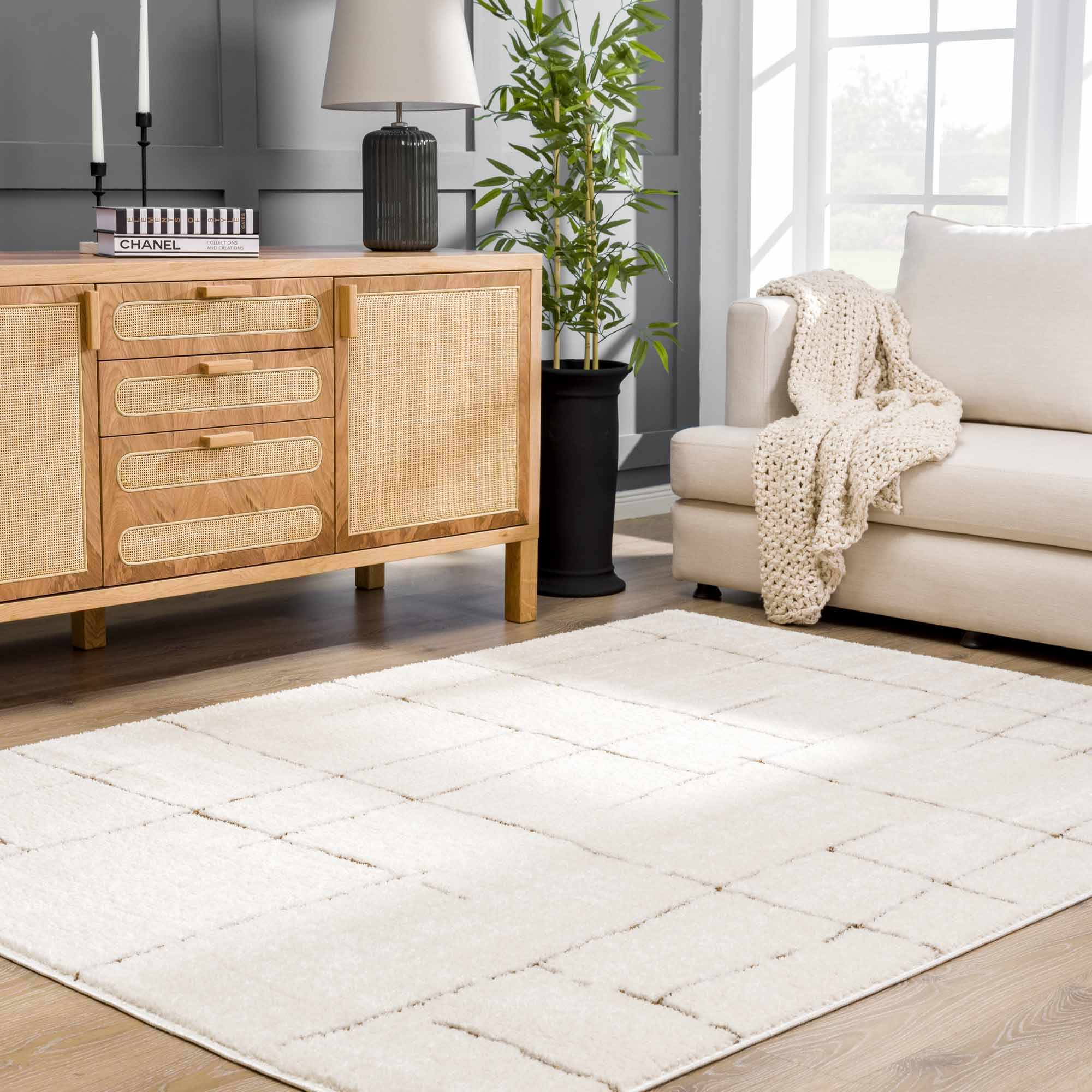 Koume Ivory & Brown Area Rug - Image 10