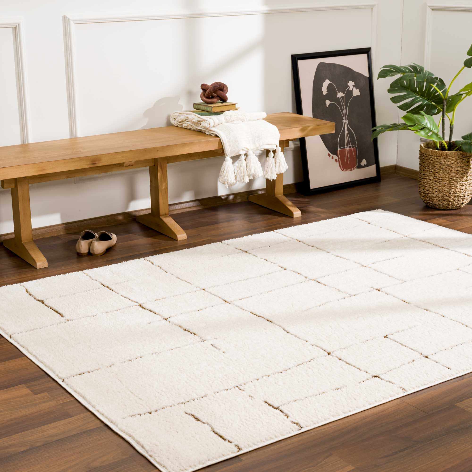 Koume Ivory & Brown Area Rug - Image 13