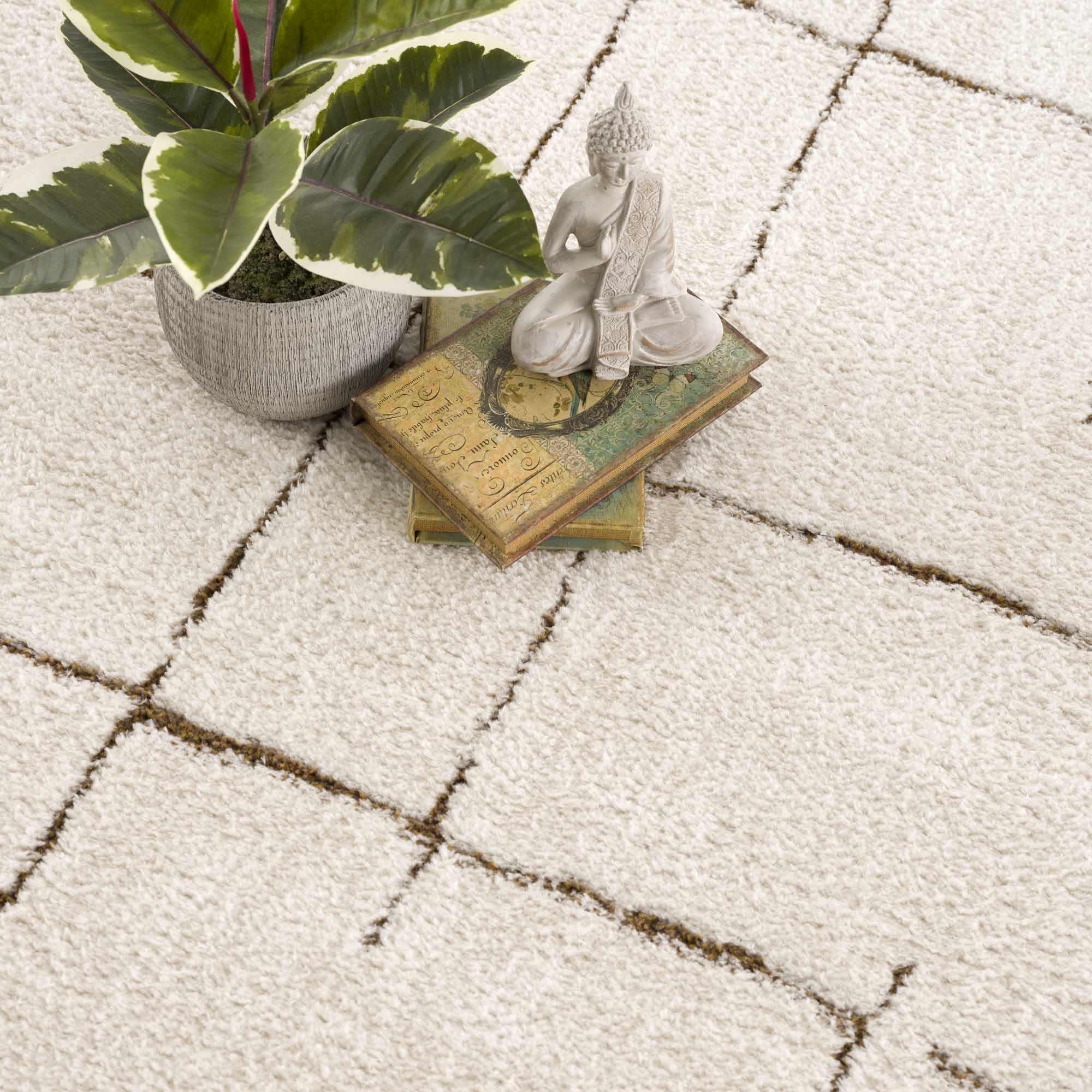 Koume Ivory & Brown Area Rug - Image 14