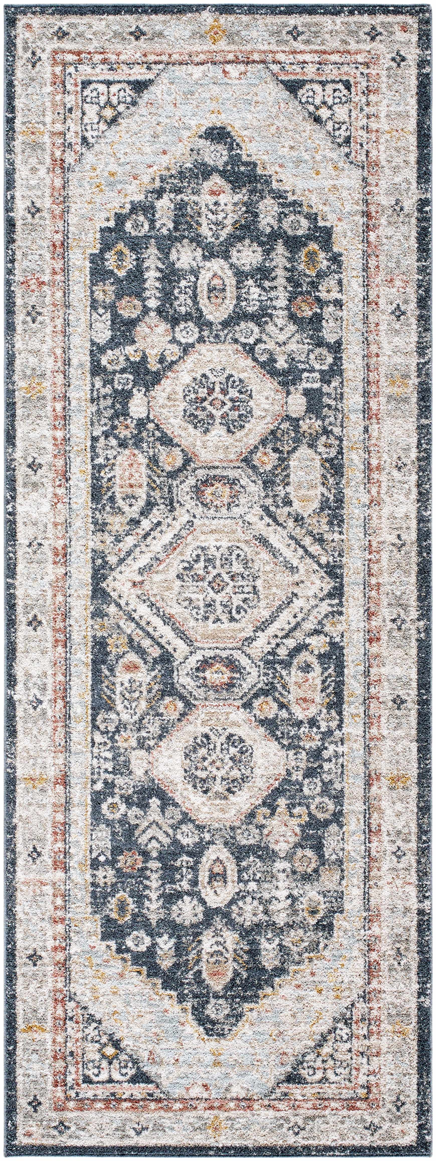 Kouta Beige & Navy Area Rug - Image 8