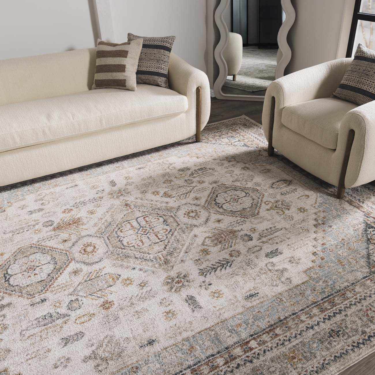 Kouta Cream Area Rug - Image 2