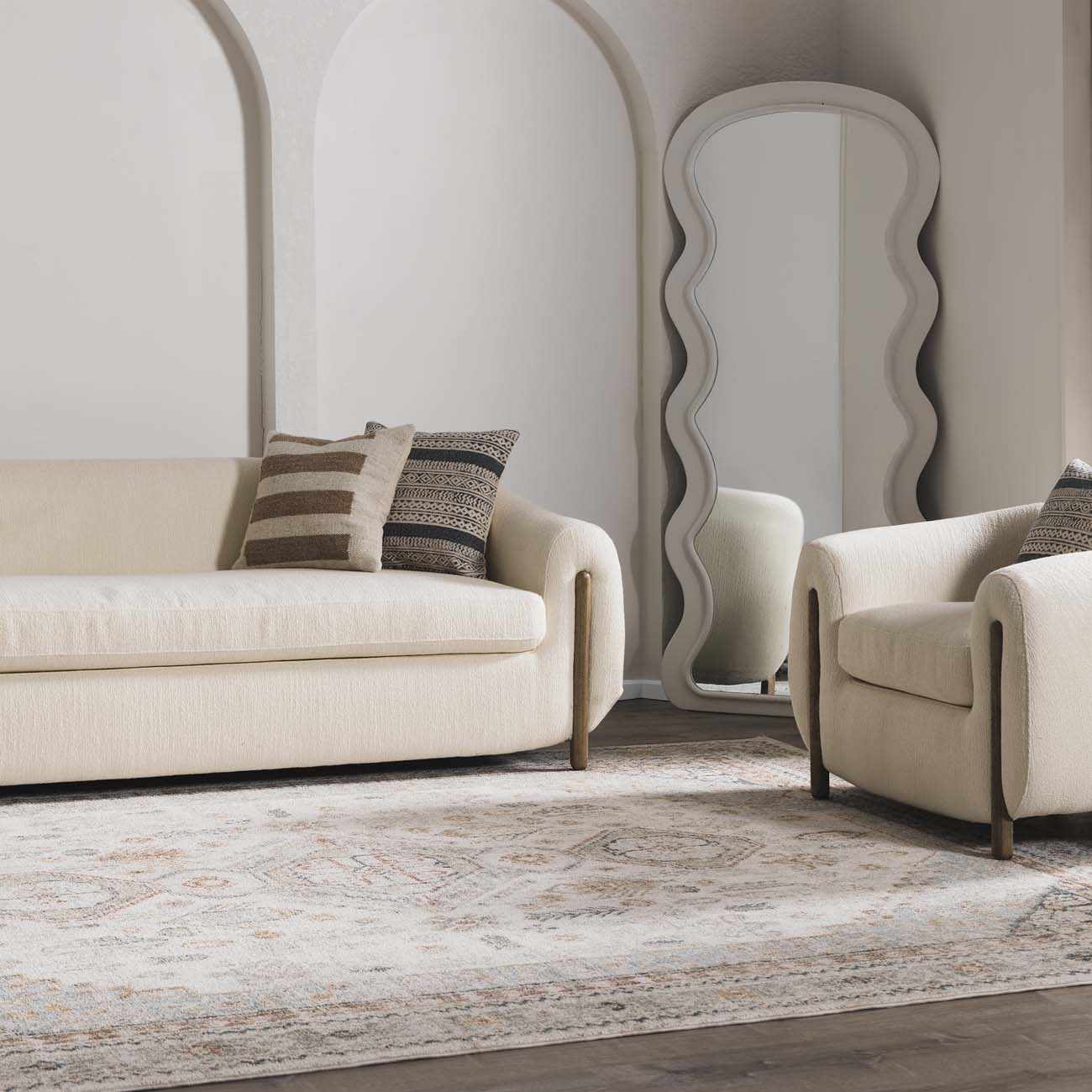 Kouta Cream Area Rug - Image 4