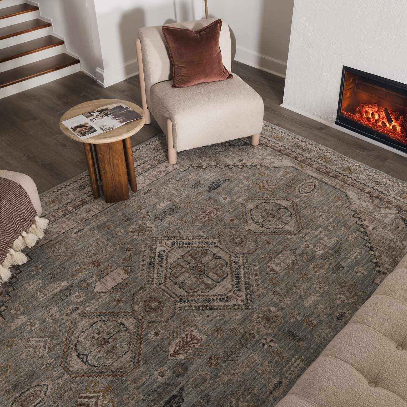 Kouta Gray Blue Area Rug - Image 2