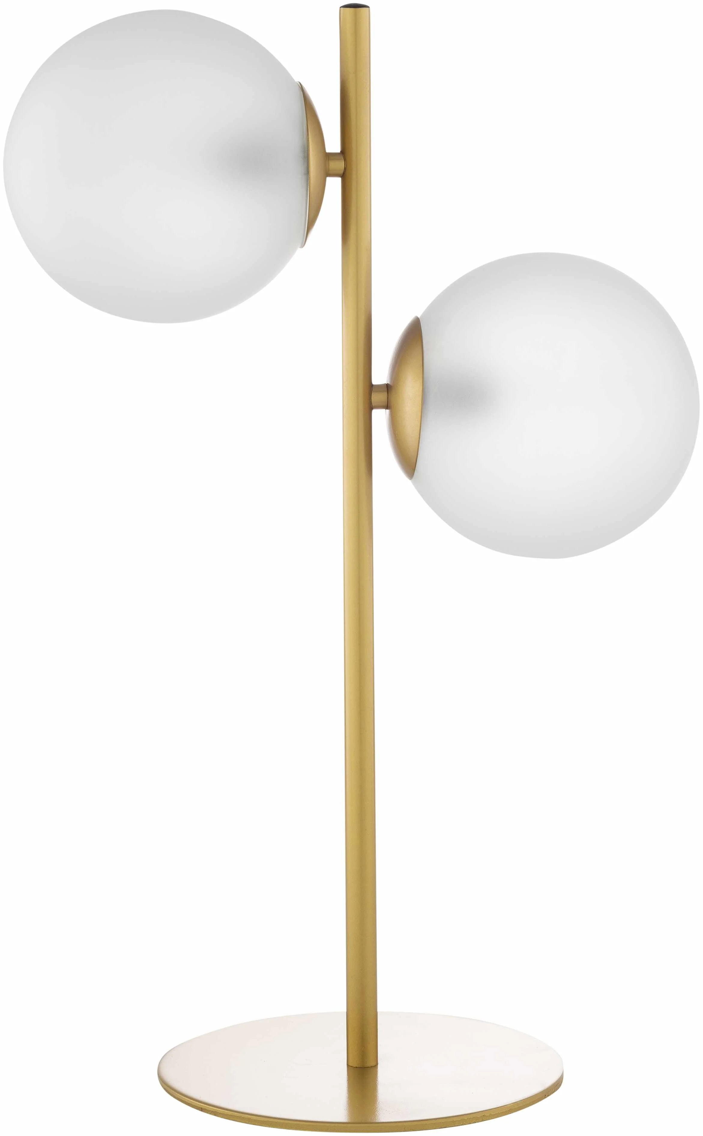 Mustard Modern Table Lamp with glass details for bedside or console tables - Image 2