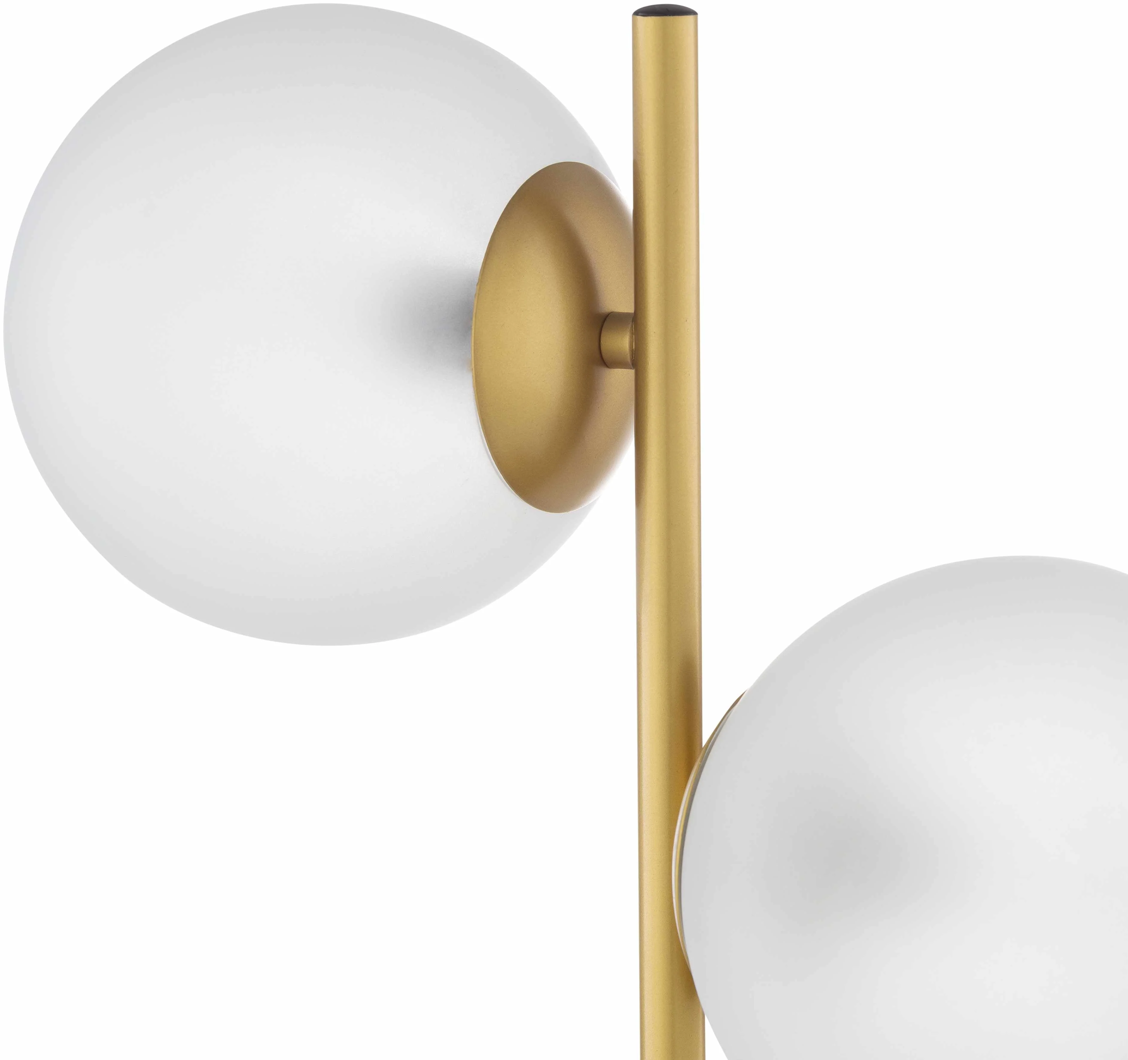 Mustard Modern Table Lamp with glass details for bedside or console tables - Image 4