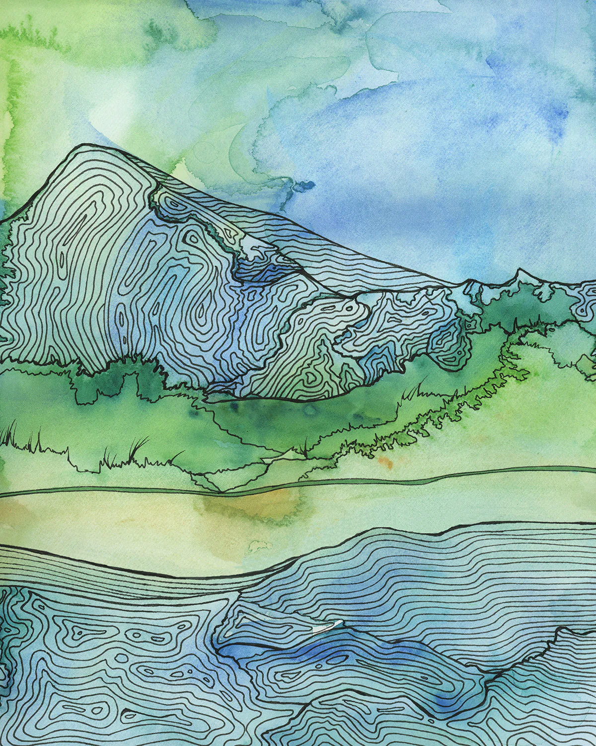 Land and Sea - Open Edition Canvas Print - Image 3