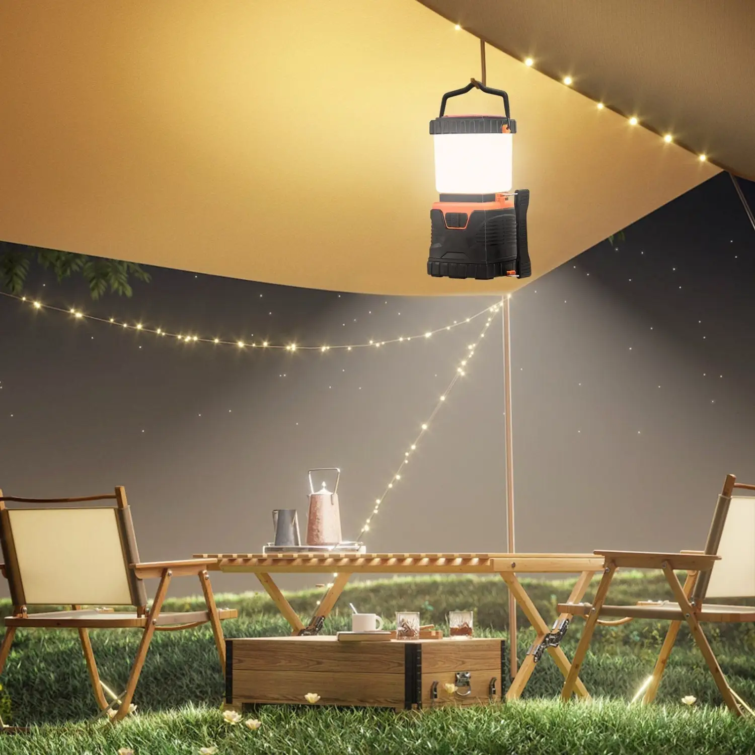 Lantern Light 1000 Lumen LED Rechargeable with Power Bank 4400mAh - Image 6