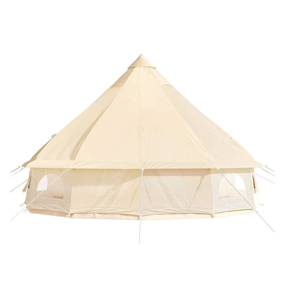 Large 10FT Outdoor Luxury Glamping Yurt Teepee Canvas Camping House W/ Stove Jack (SAK92615) - Image 3