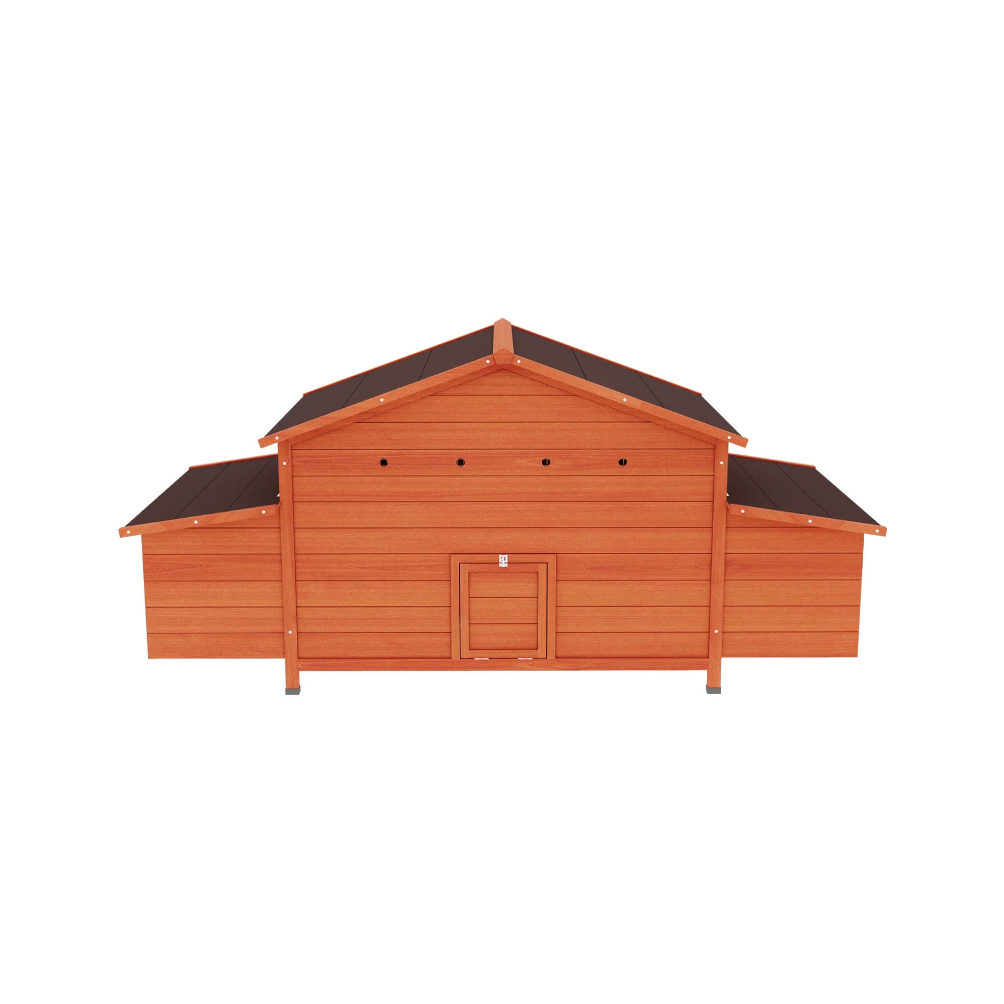 Large 44-Inch Premium Outdoor Spacious Wooden Chicken Coop With Two-Sides Nesting Boxes (SAK21875) - Image 4