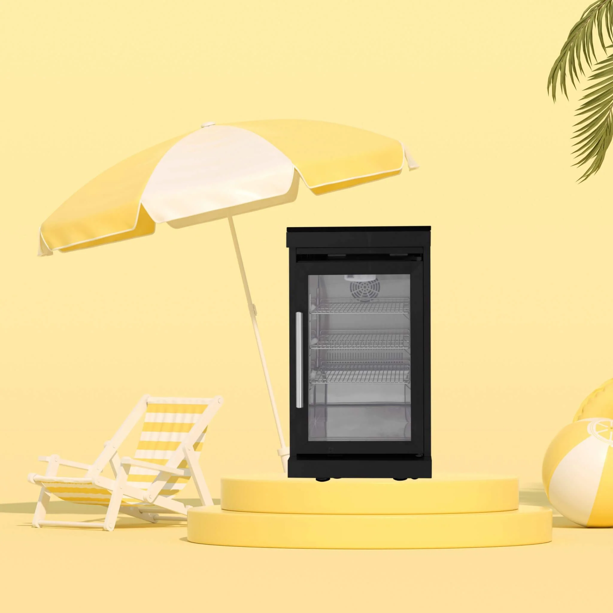 Large 68L Stainless Steel Single-Door Fridge For Outdoor Kitchen Islands (SAK15296) - Image 3