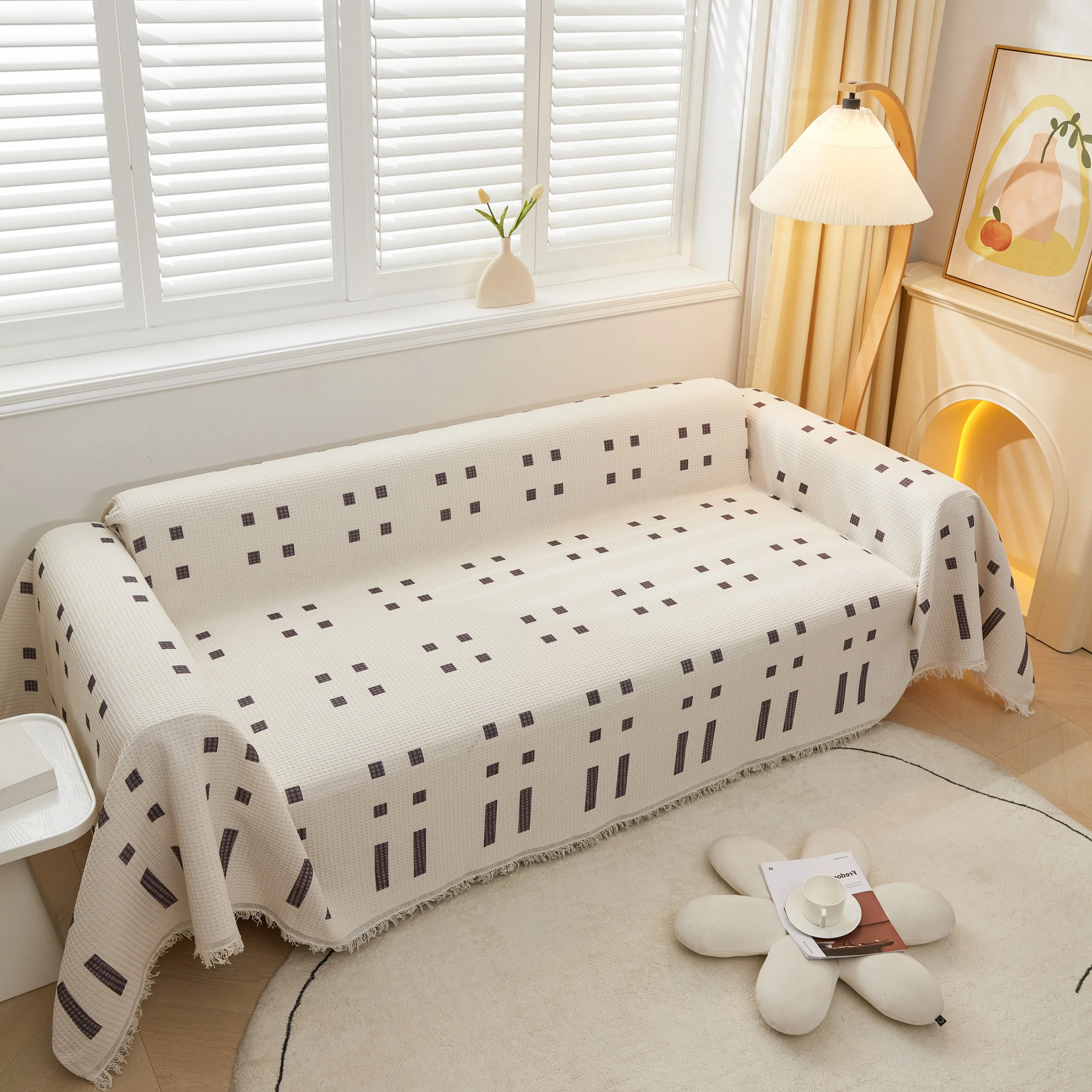Large Couch Cover Throw, l Shape Sofa Cover for Sectional Couch Pet Friendly Furniture Protector - Image 14