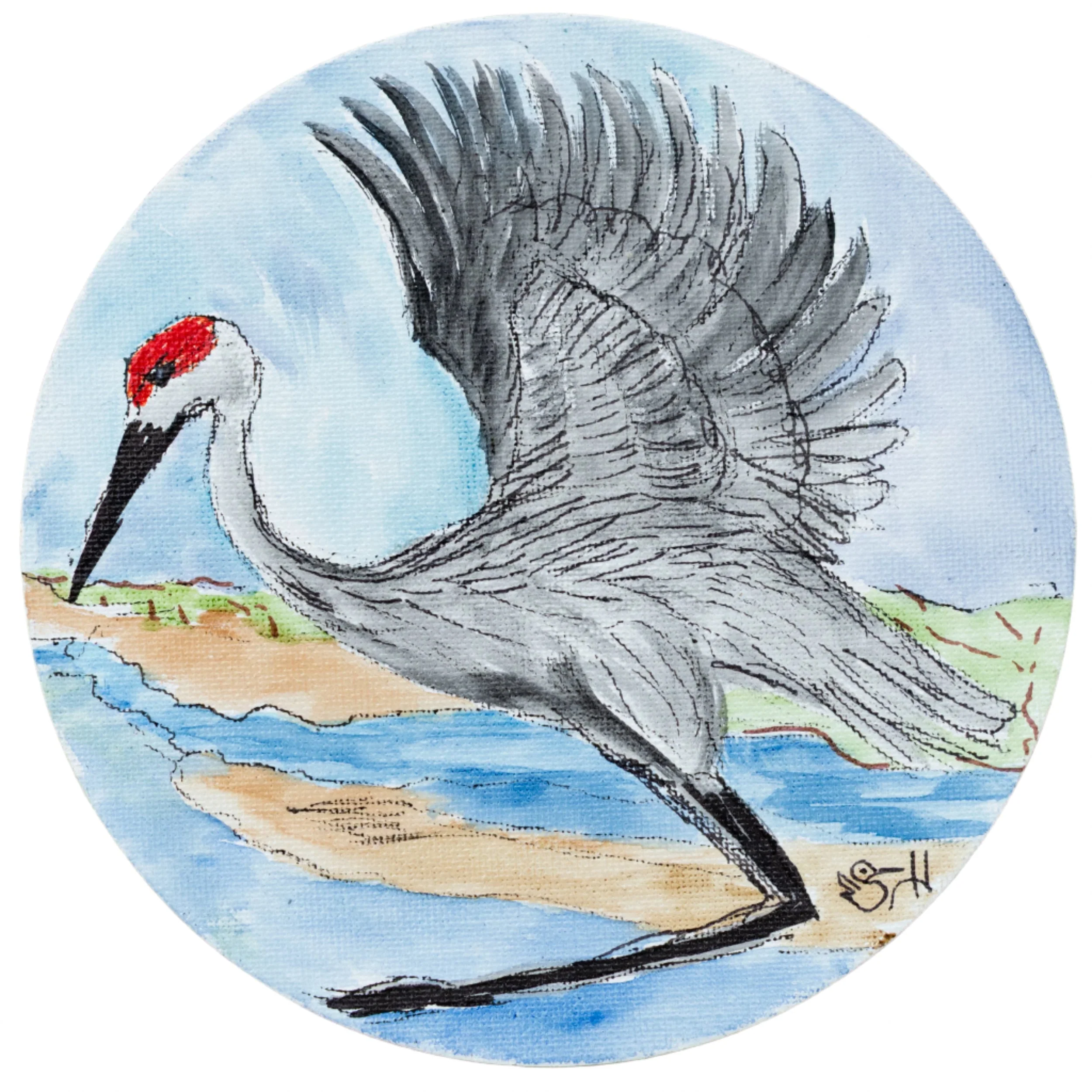 Large Crane Magnets | Multiple Designs | Hand-Painted | Sheryll Hickman Art