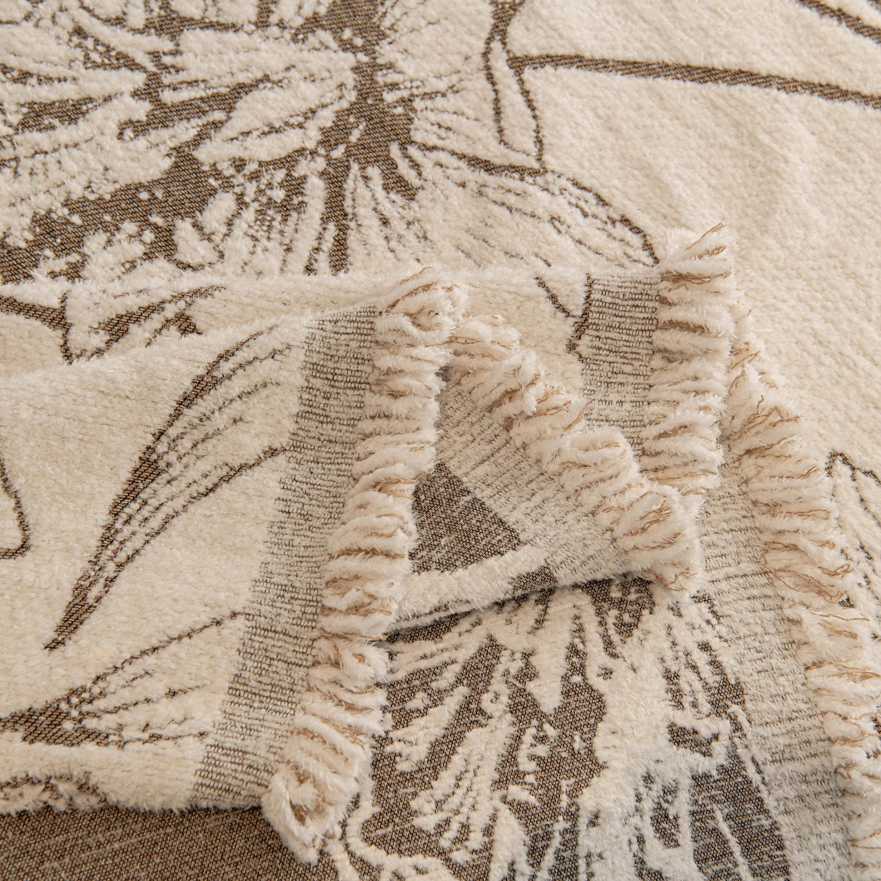 Large Floral Sofa Cover Throw Blanket, Plush Jacquard Non-Shedding Couch Cover for Pets - Image 74