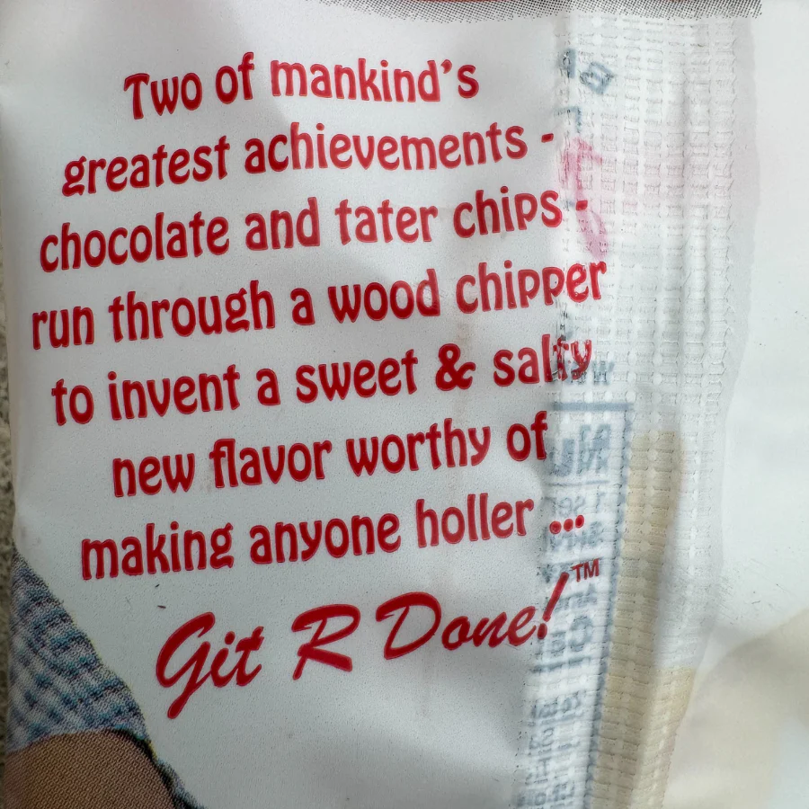 Larry the Cable Guy Chocolate Covered Potato Chip | Pack of 6 | 1.25 oz | Baker's Candies - Image 4