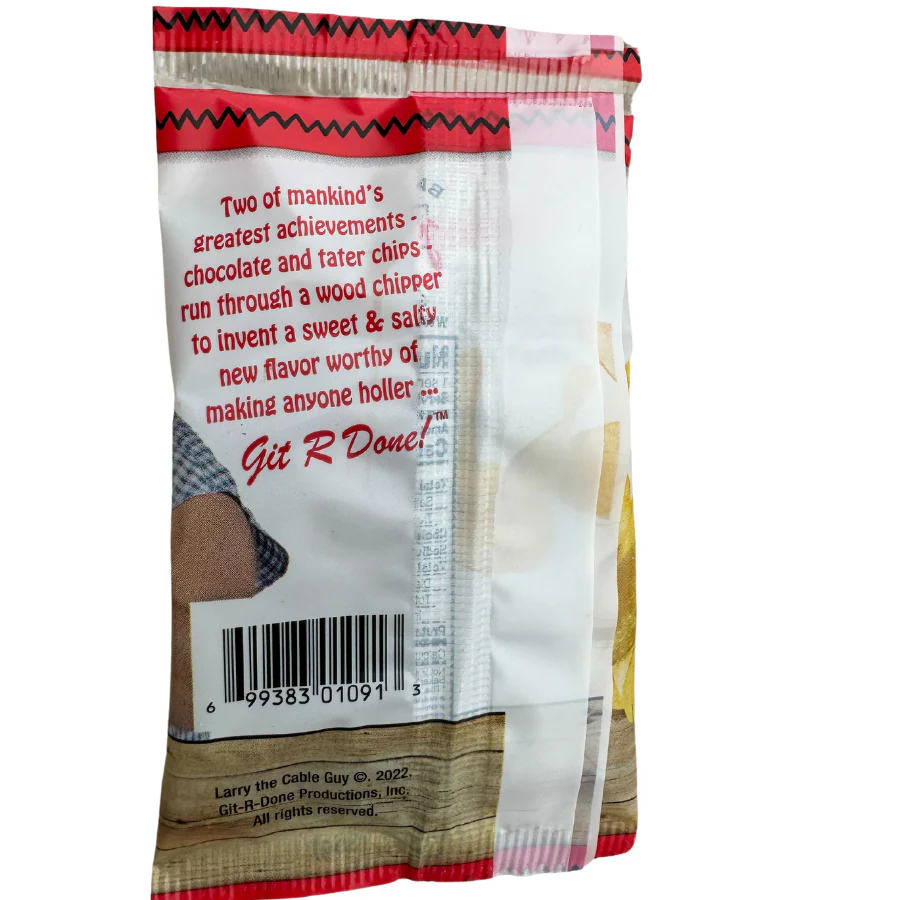 Larry the Cable Guy Chocolate Covered Potato Chip | Pack of 6 | 1.25 oz | Baker's Candies - Image 5