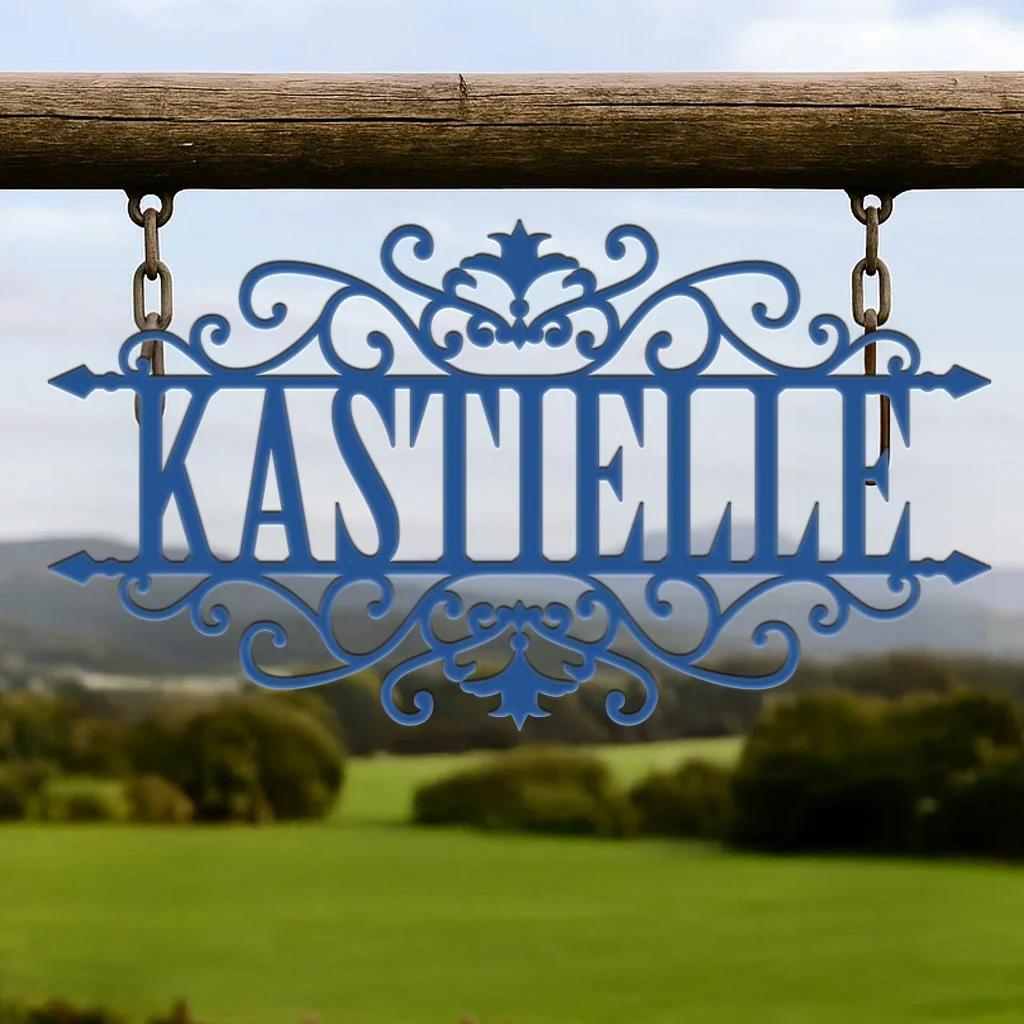Last Name Scrolled Sign - Image 4