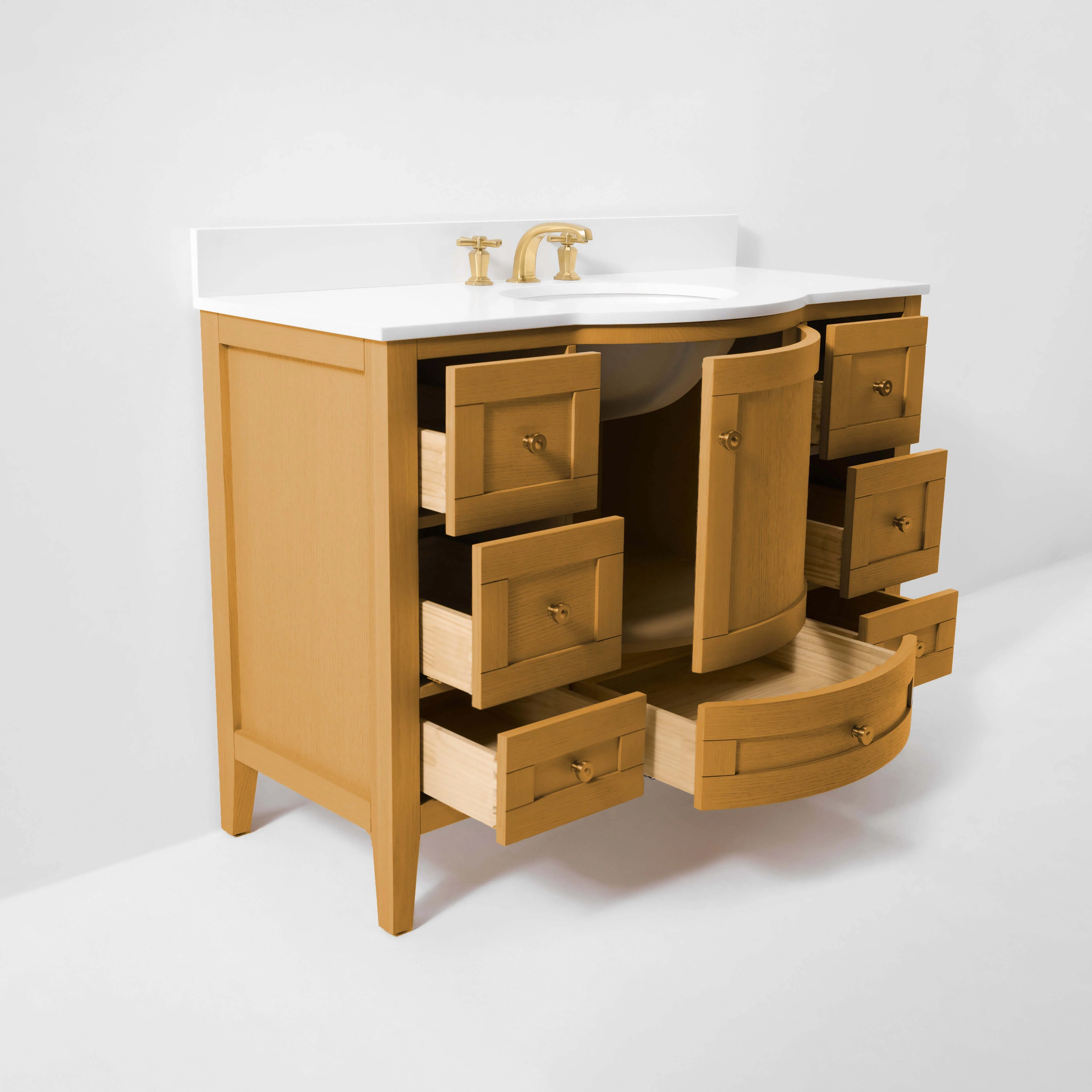 Lauren Bathroom Vanity Collection in Sienna Finish - Image 15