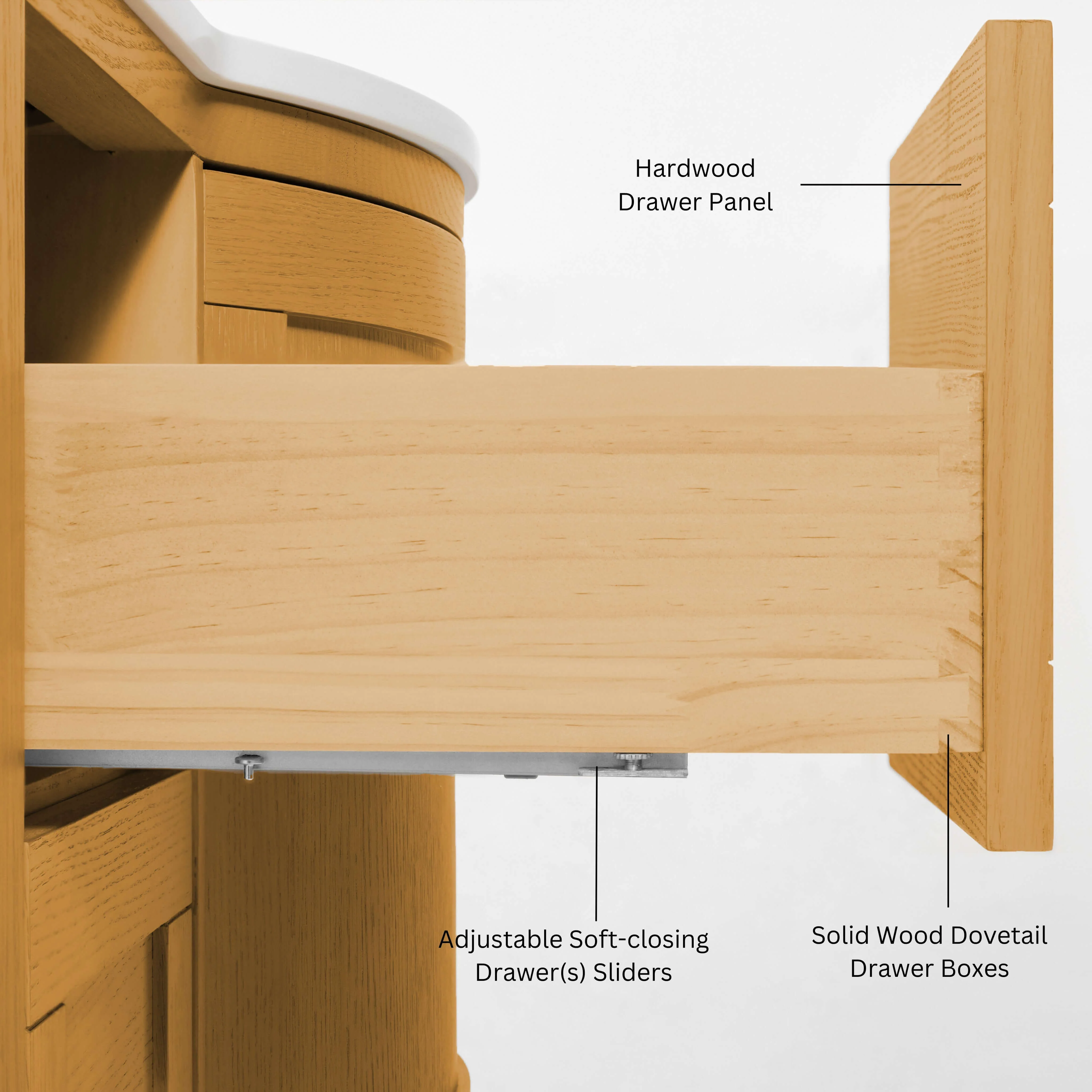 Lauren Bathroom Vanity Collection in Sienna Finish - Image 5