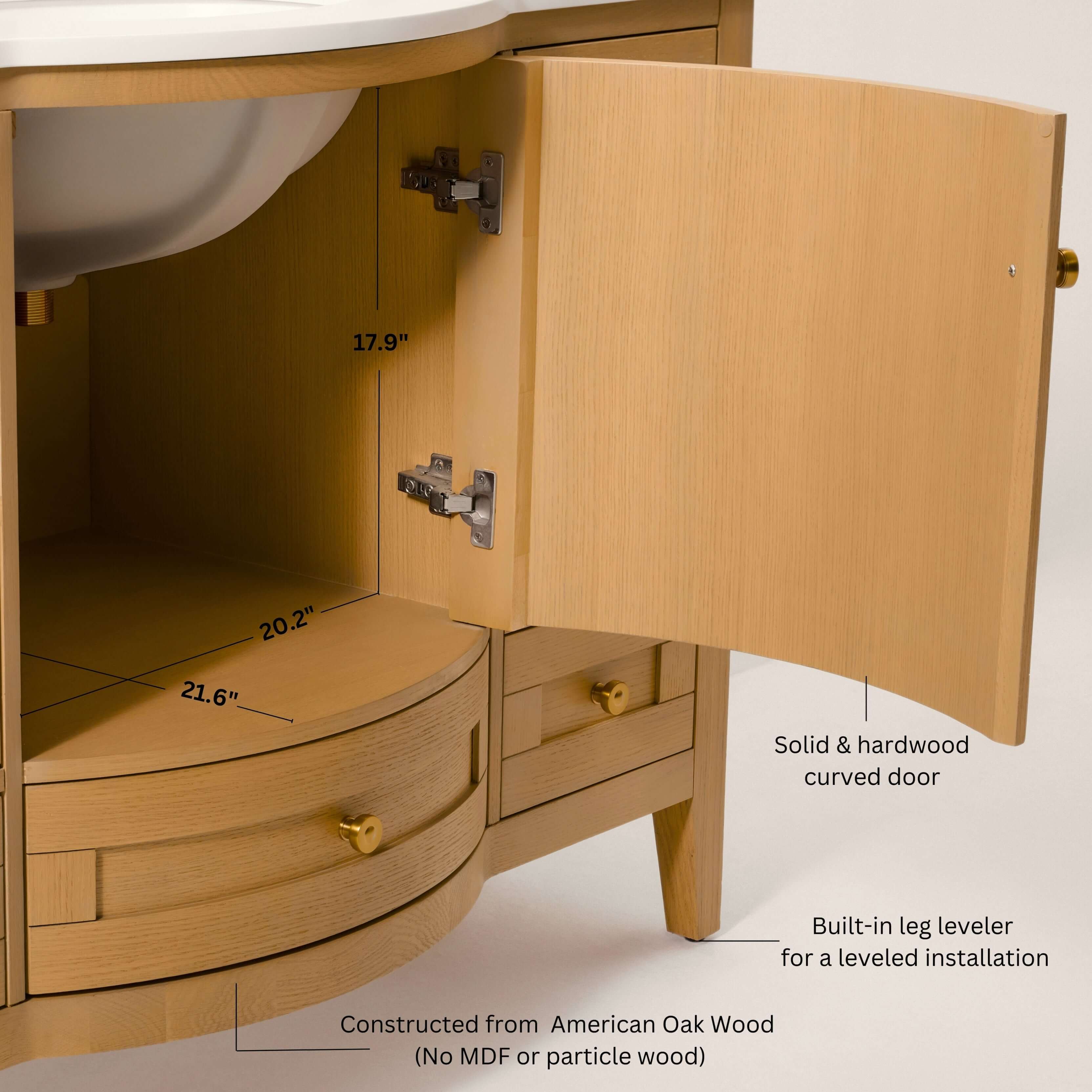 Lauren Bathroom Vanity Collection in Sienna Finish - Image 7