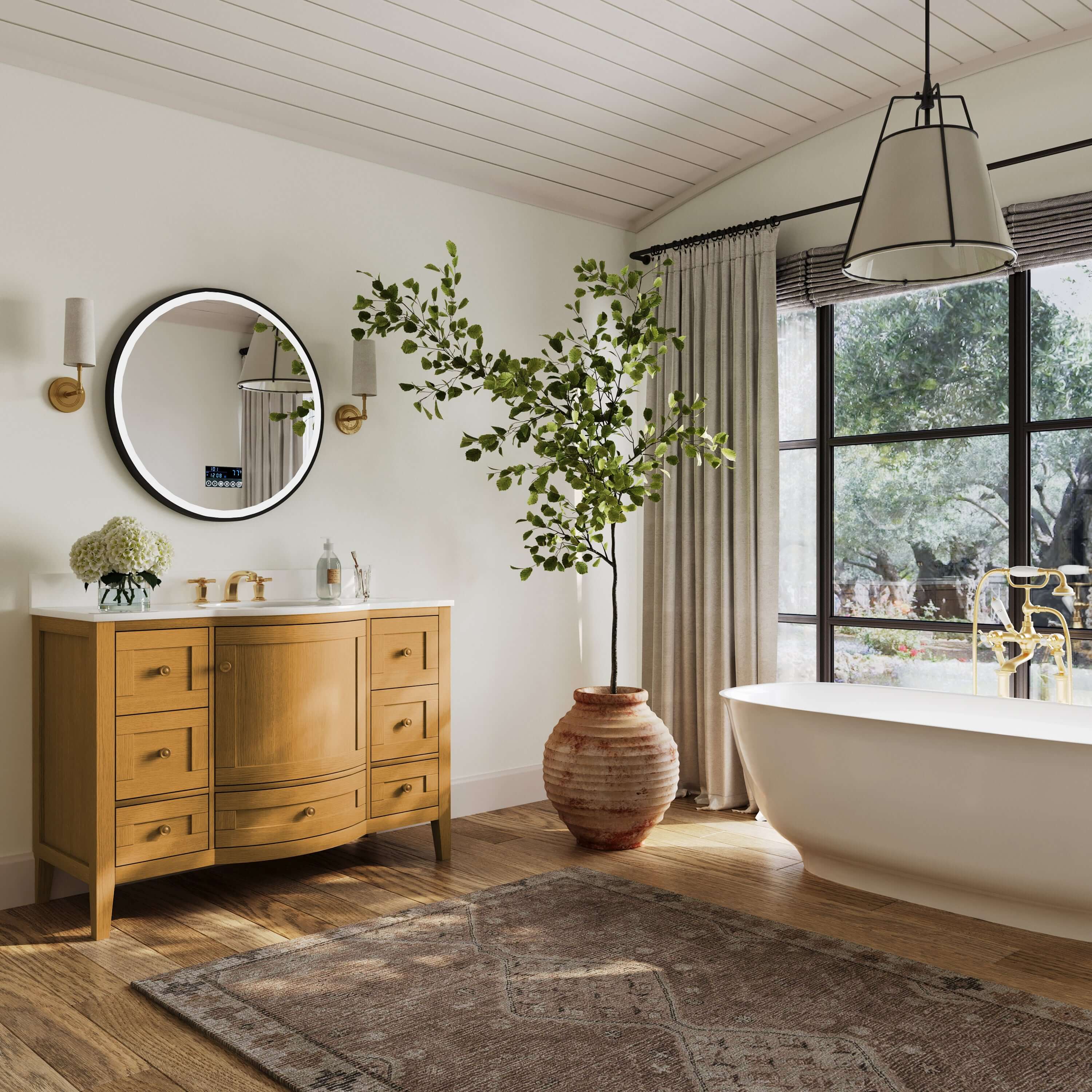 Lauren Bathroom Vanity Collection in Sienna Finish - Image 8