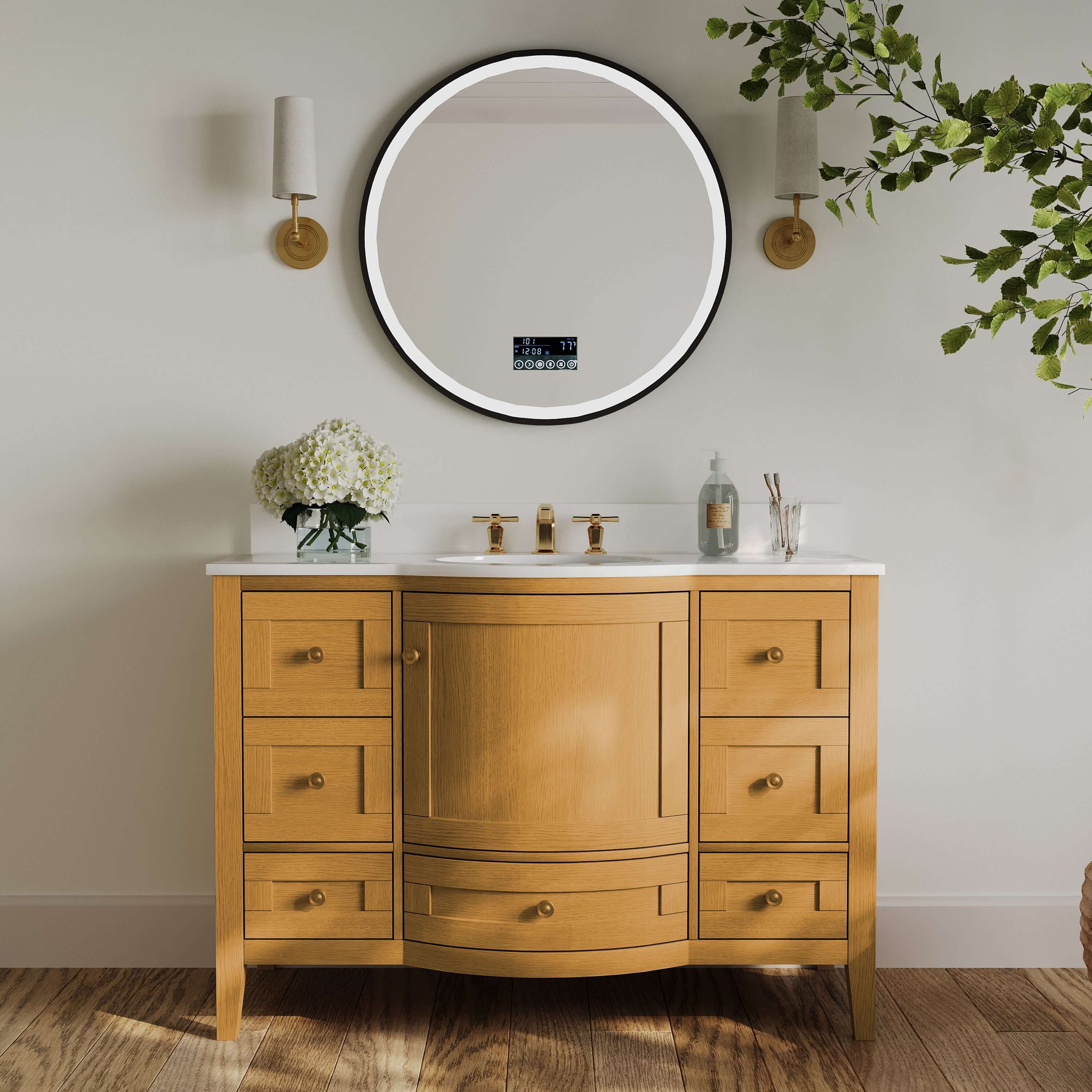 Lauren Bathroom Vanity Collection in Sienna Finish - Image 9