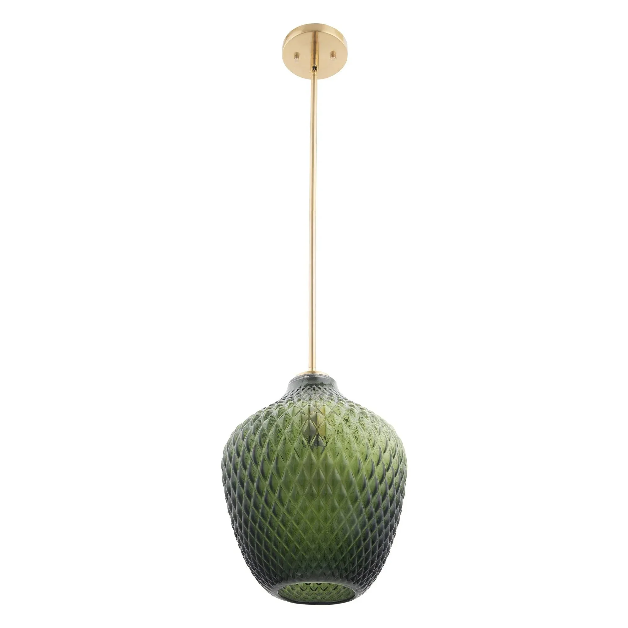 Lavine 1-light Olive Handblown Glass Mini Island Pendant Light - Image 7