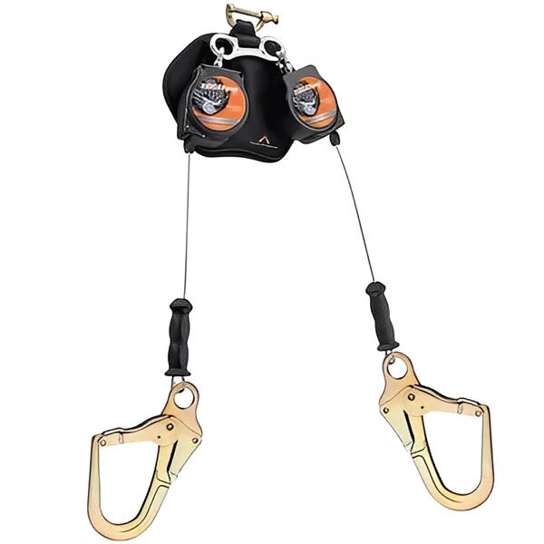 Leading Edge Dual 6 ft Self Retracting Lifeline With Snap/Rebar Hooks - Image 2