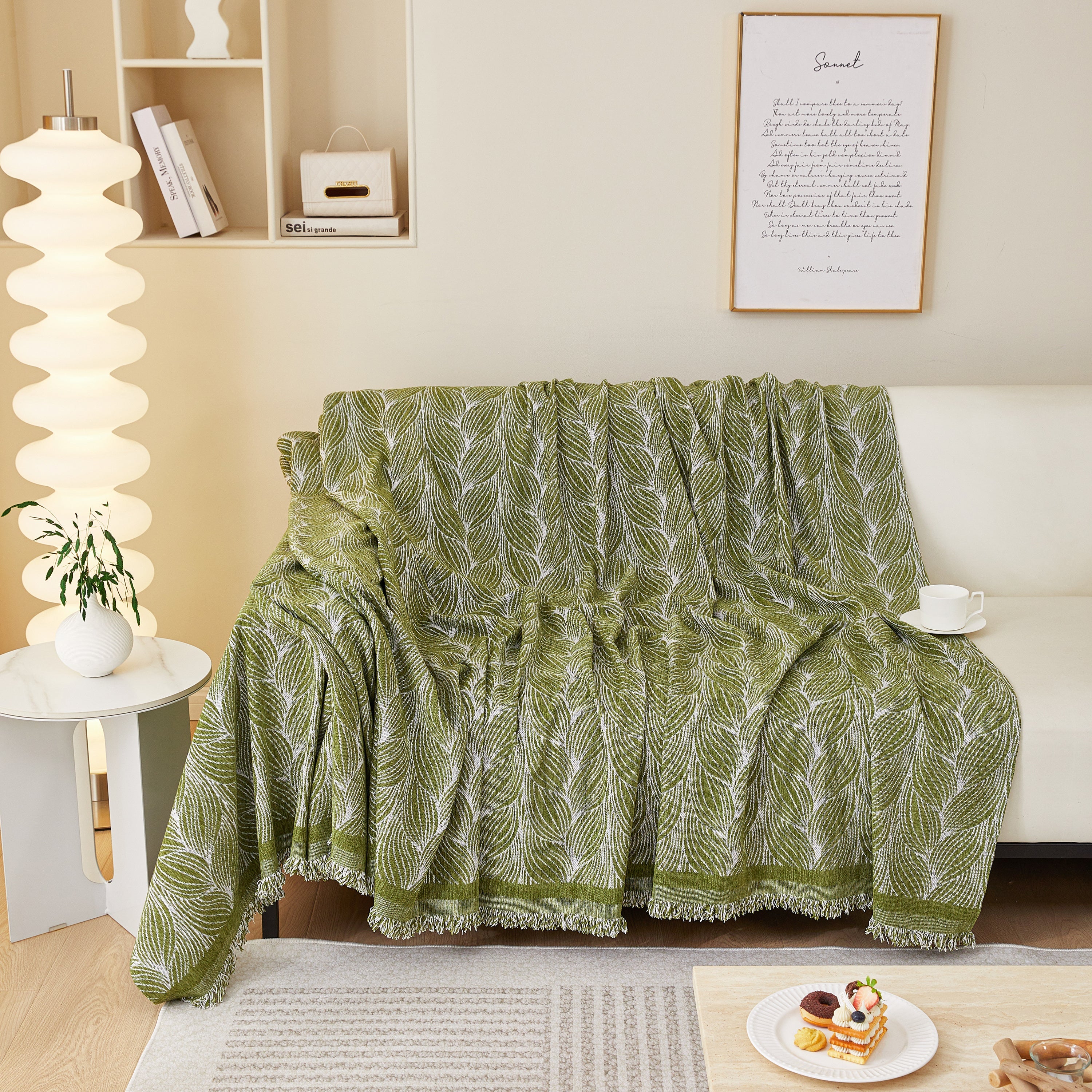 Leaf Universal Furniture Protector Chenille Couch Cover, Large Couch Cover Blanket for Couch Sofa - Image 73
